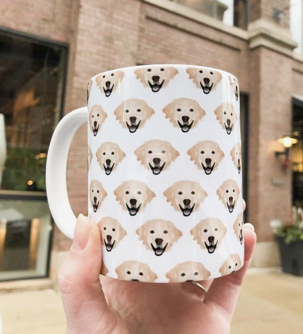 Custom golden retriever mug