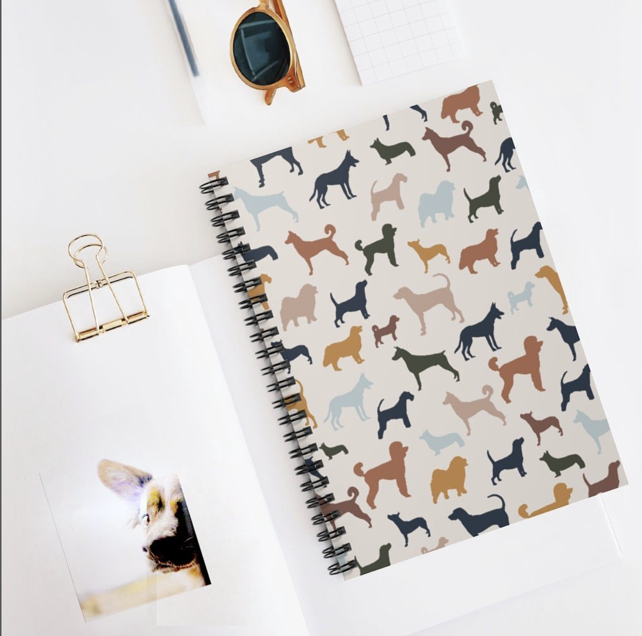 Dog silhouette notebook