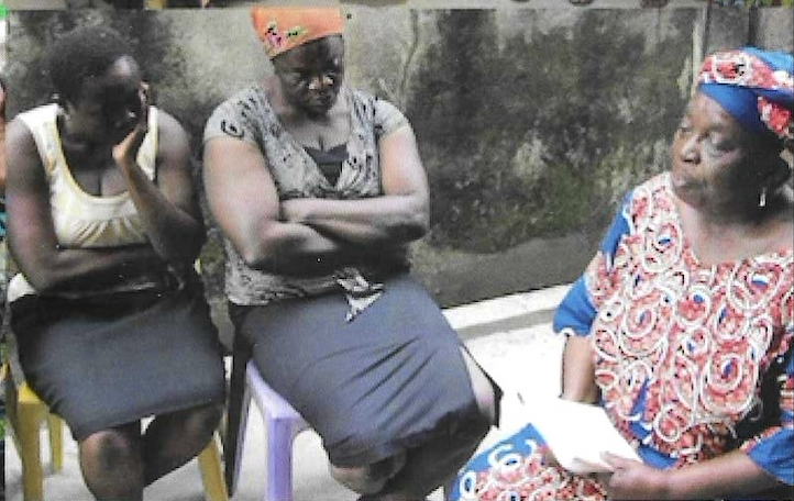 Widows gathered for the visitation programme