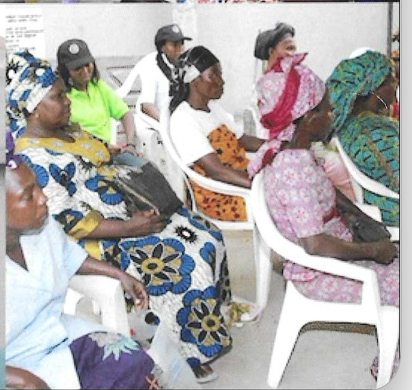 A widow beneficiary during the outreach