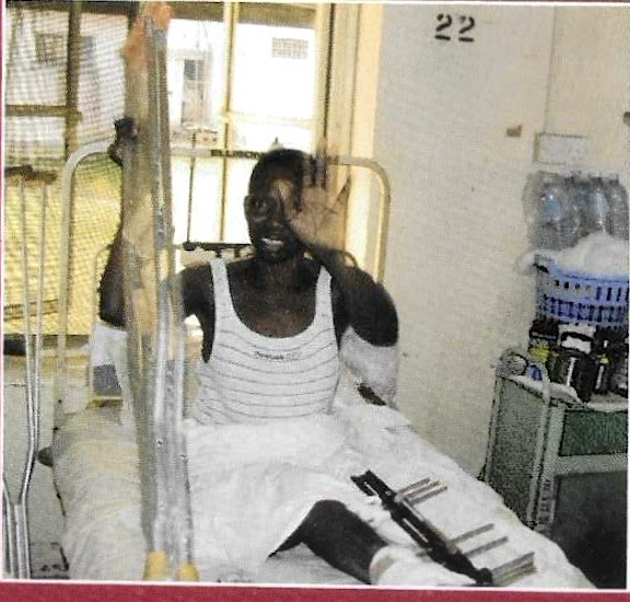 KUTH team encouraging patient during recovery
