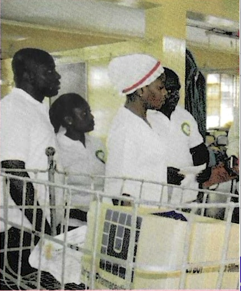KUTH volunteers and maternity nurse in Island Maternity ward