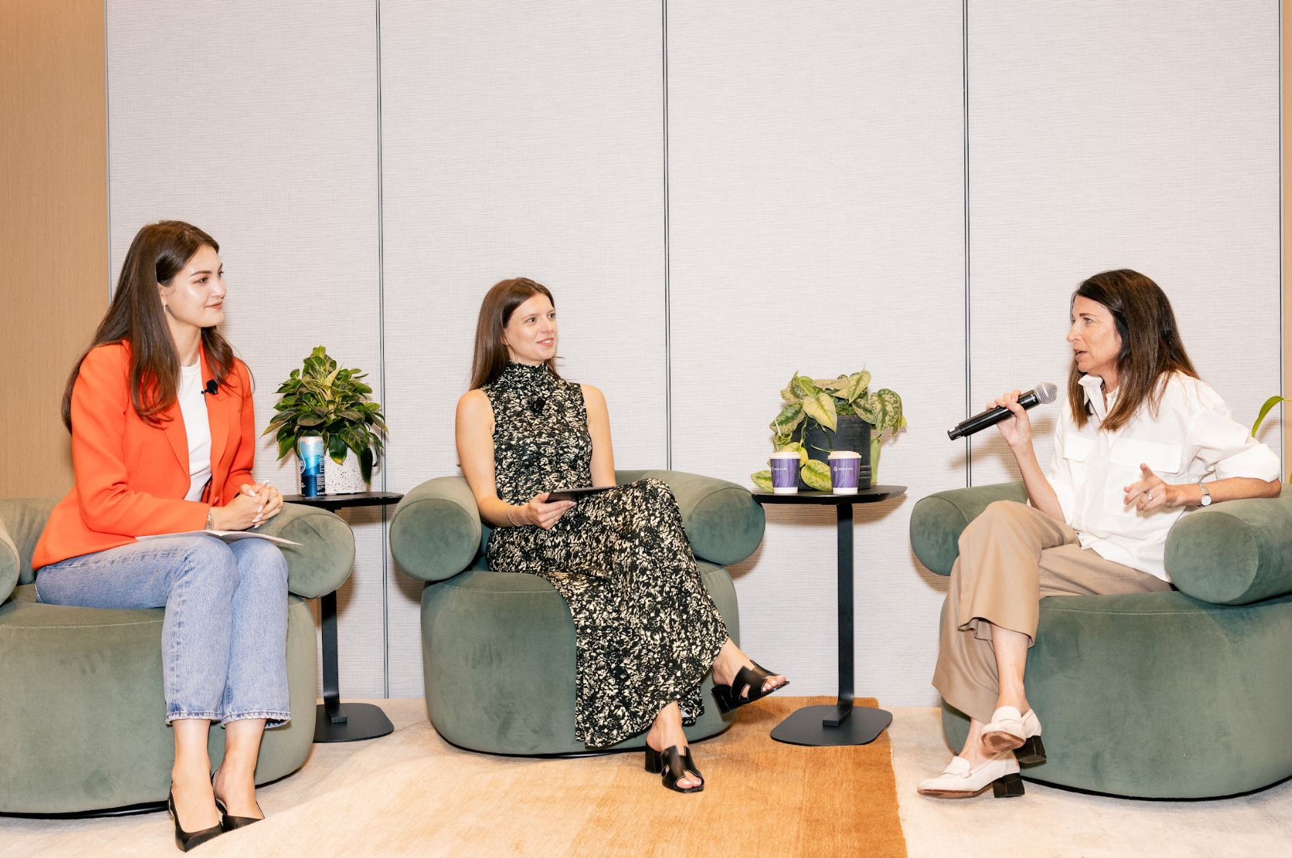 Three women panelists