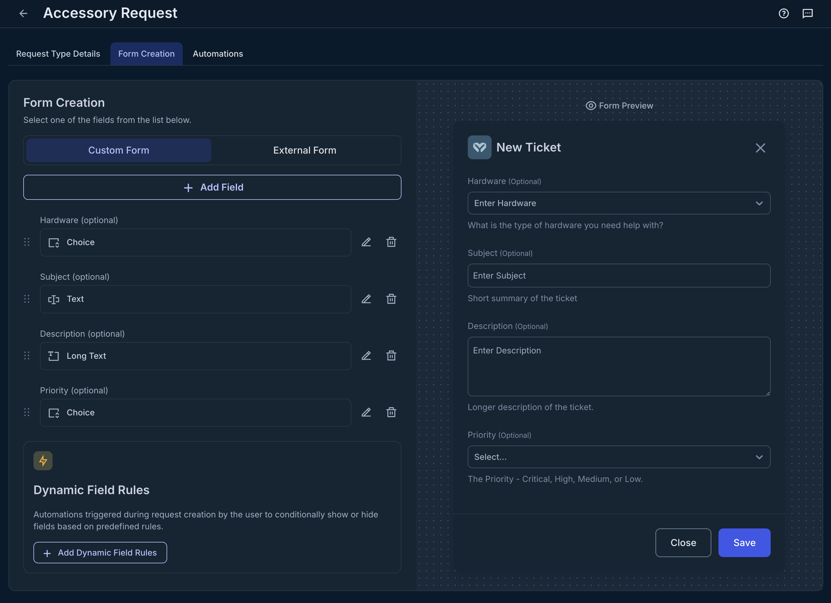 Request types 2