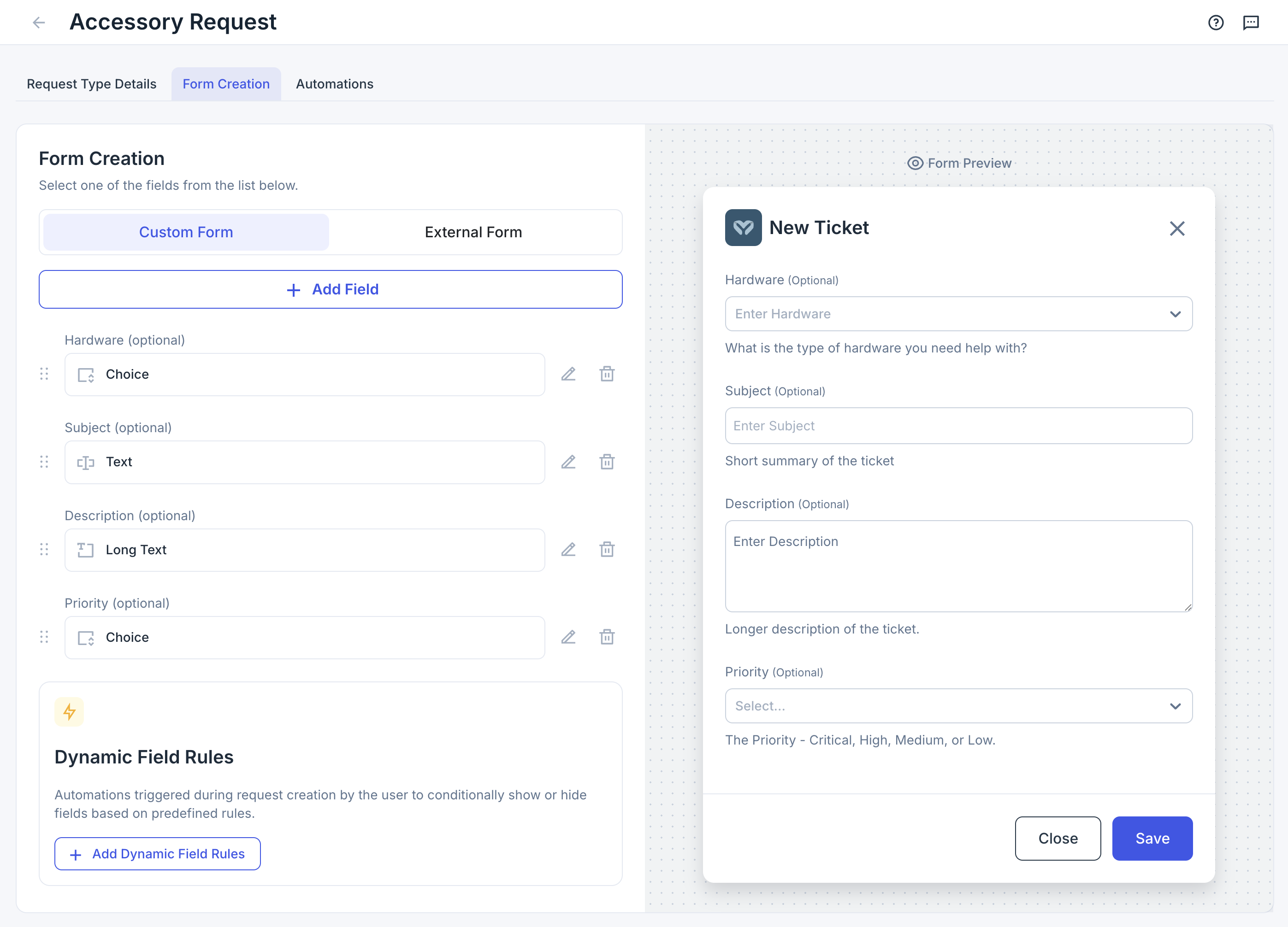 Request types 2