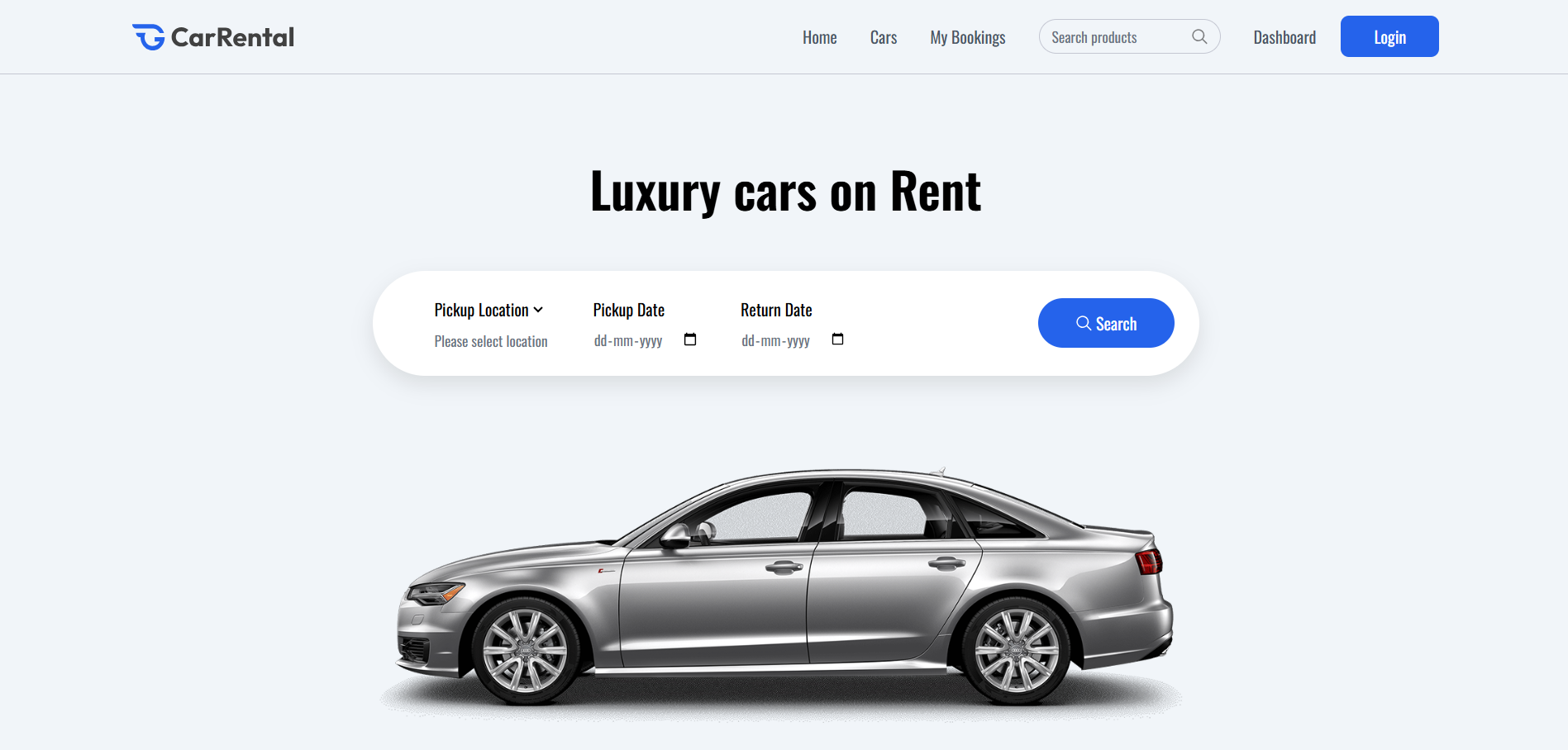Car Rental Platform project preview