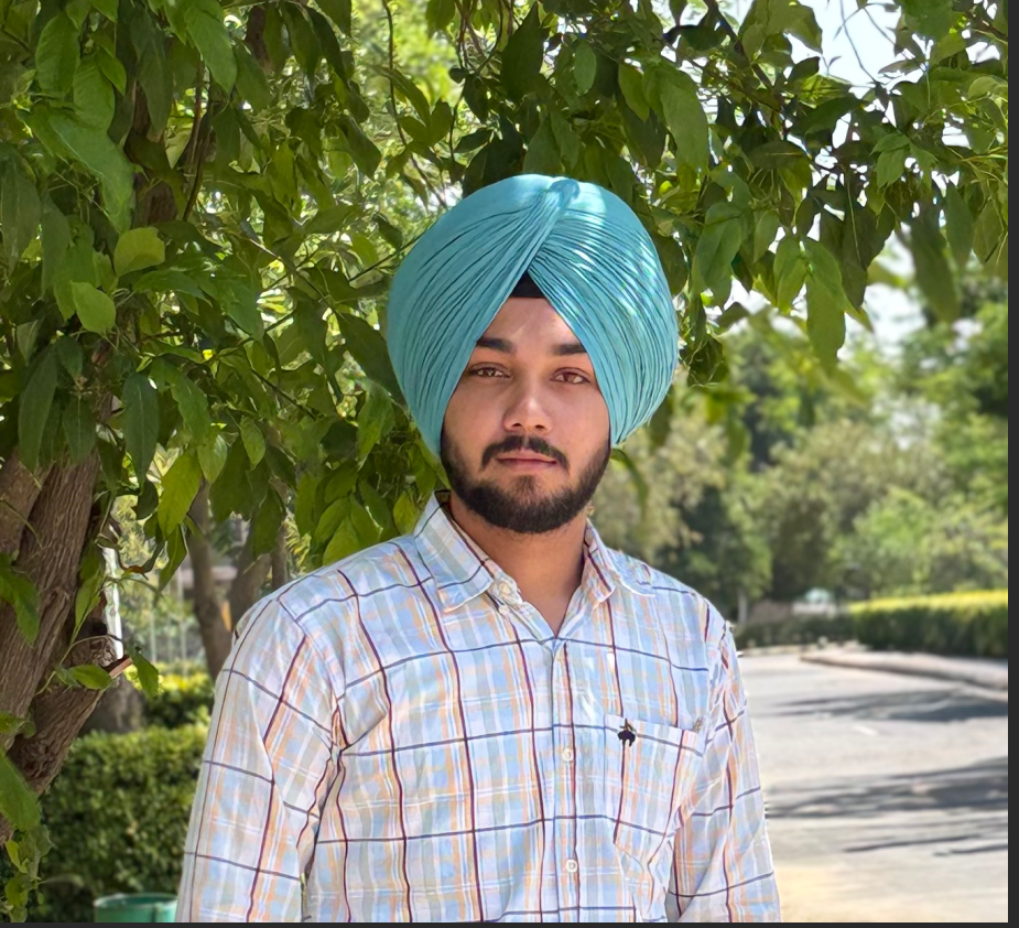 Harsimran Singh outdoors in Haryana