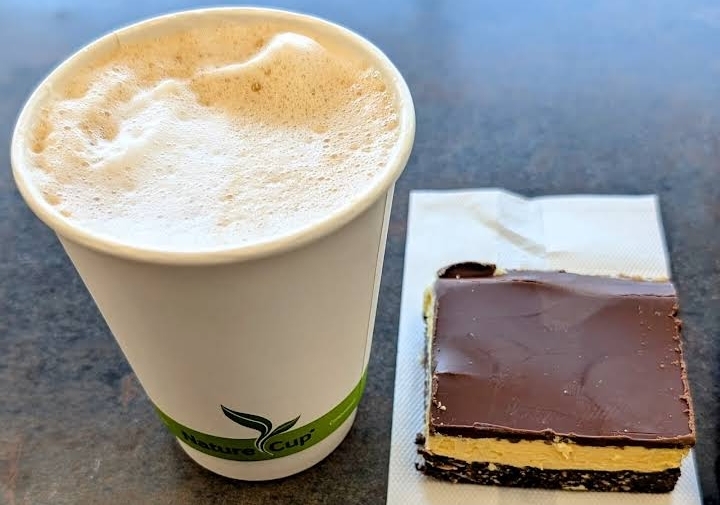 Coffee and Nanaimo bar