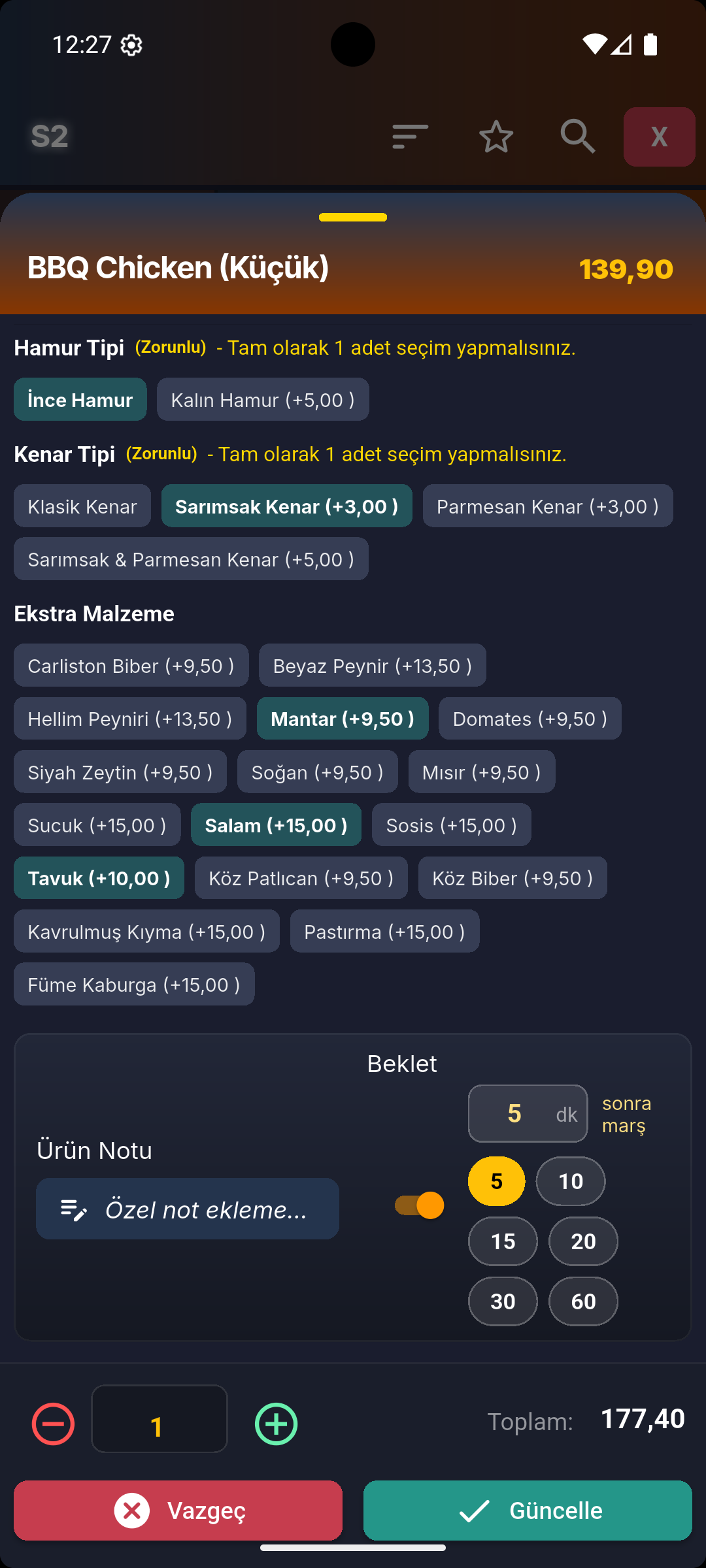 Ürün Özelleştirme