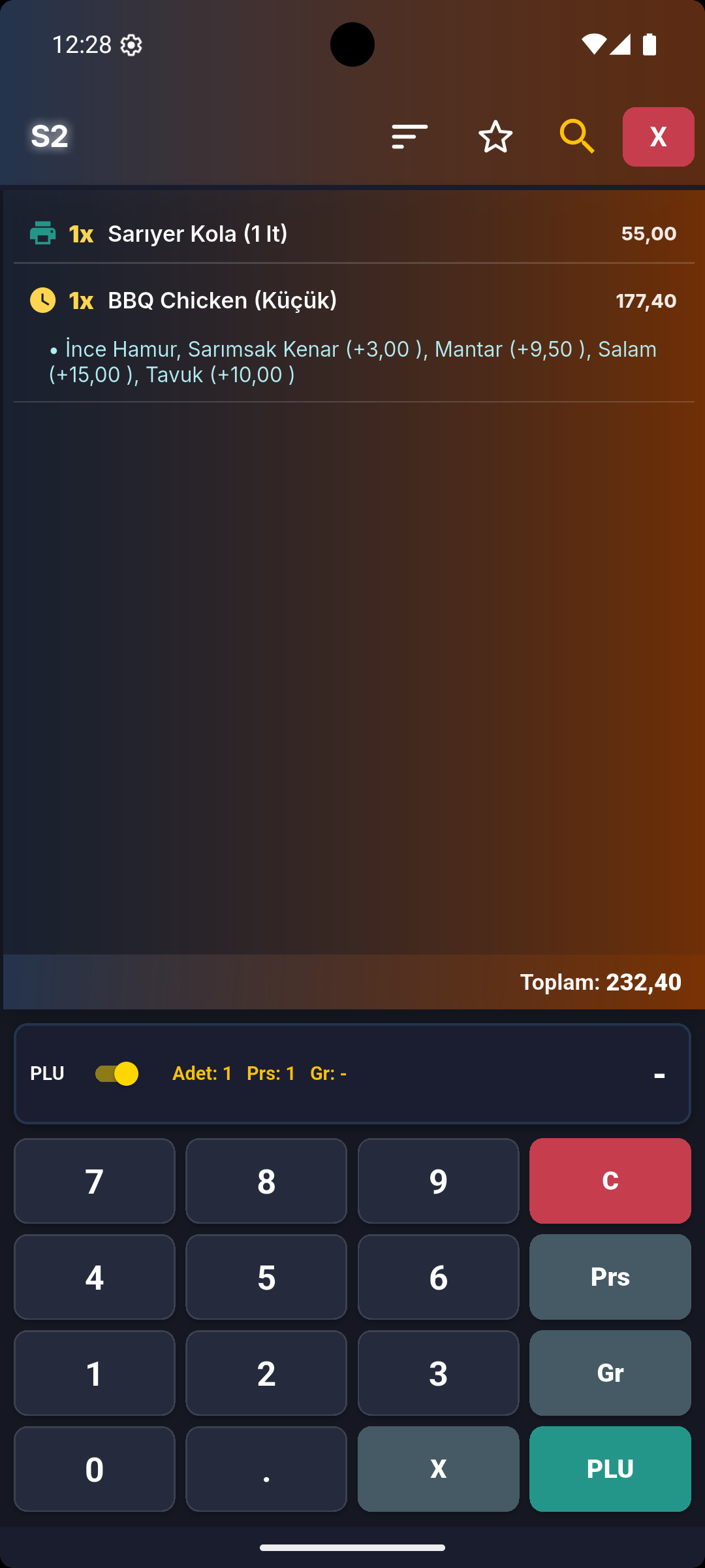 PLU Tuş Takımı