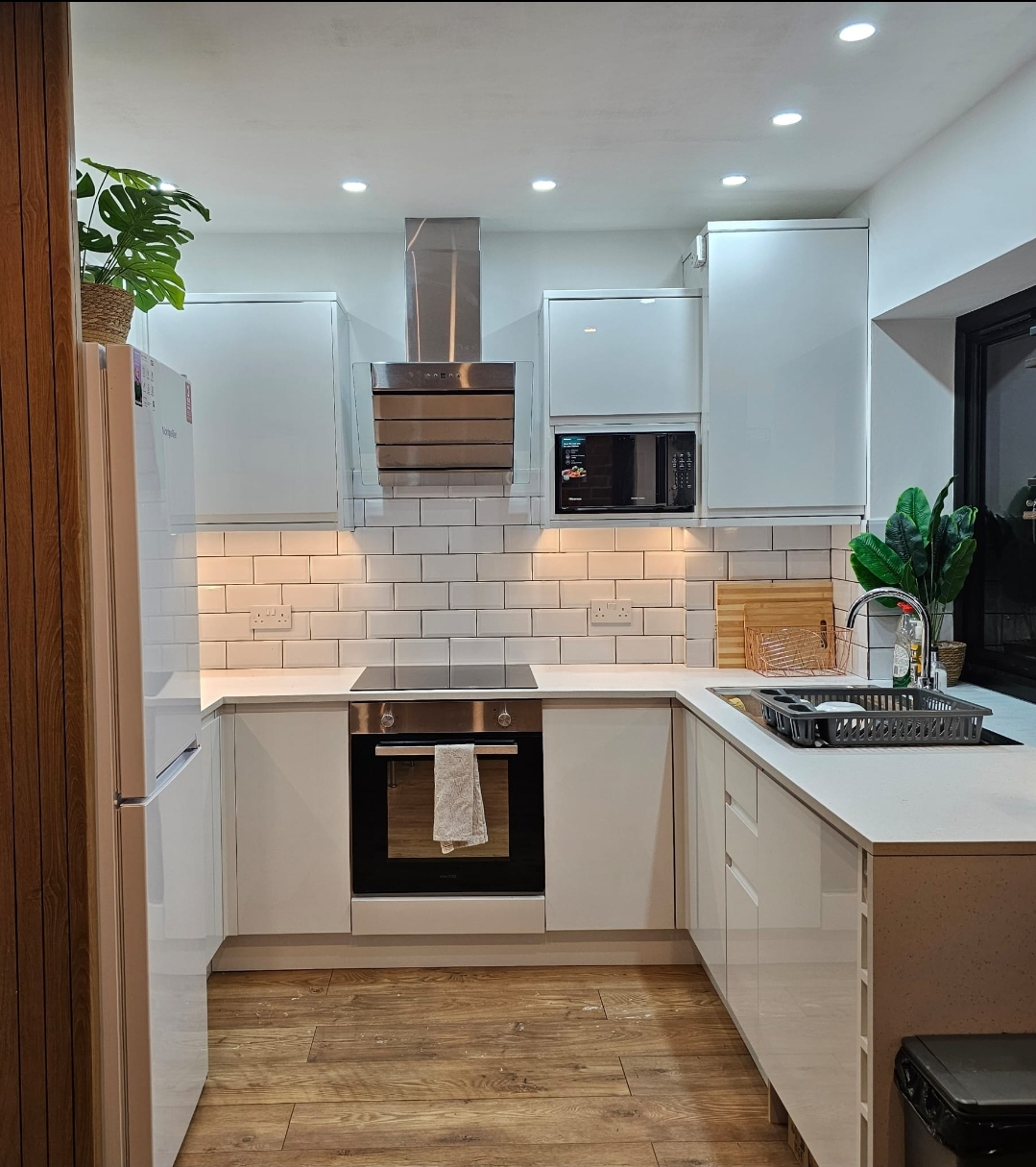 Kitchen after renovation - finished modern design