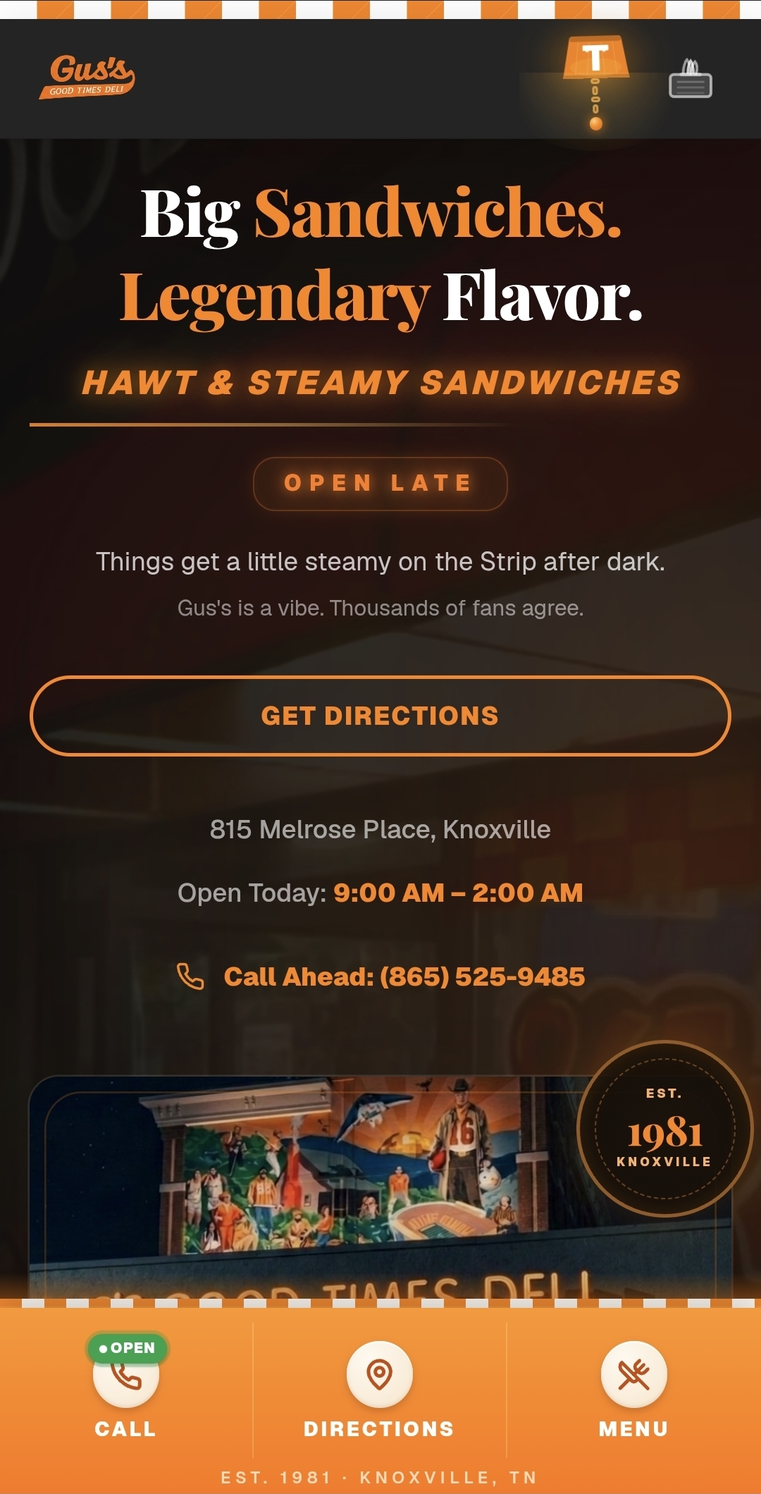 Gus's Good Times Deli — Big Sandwiches. Legendary Flavor.