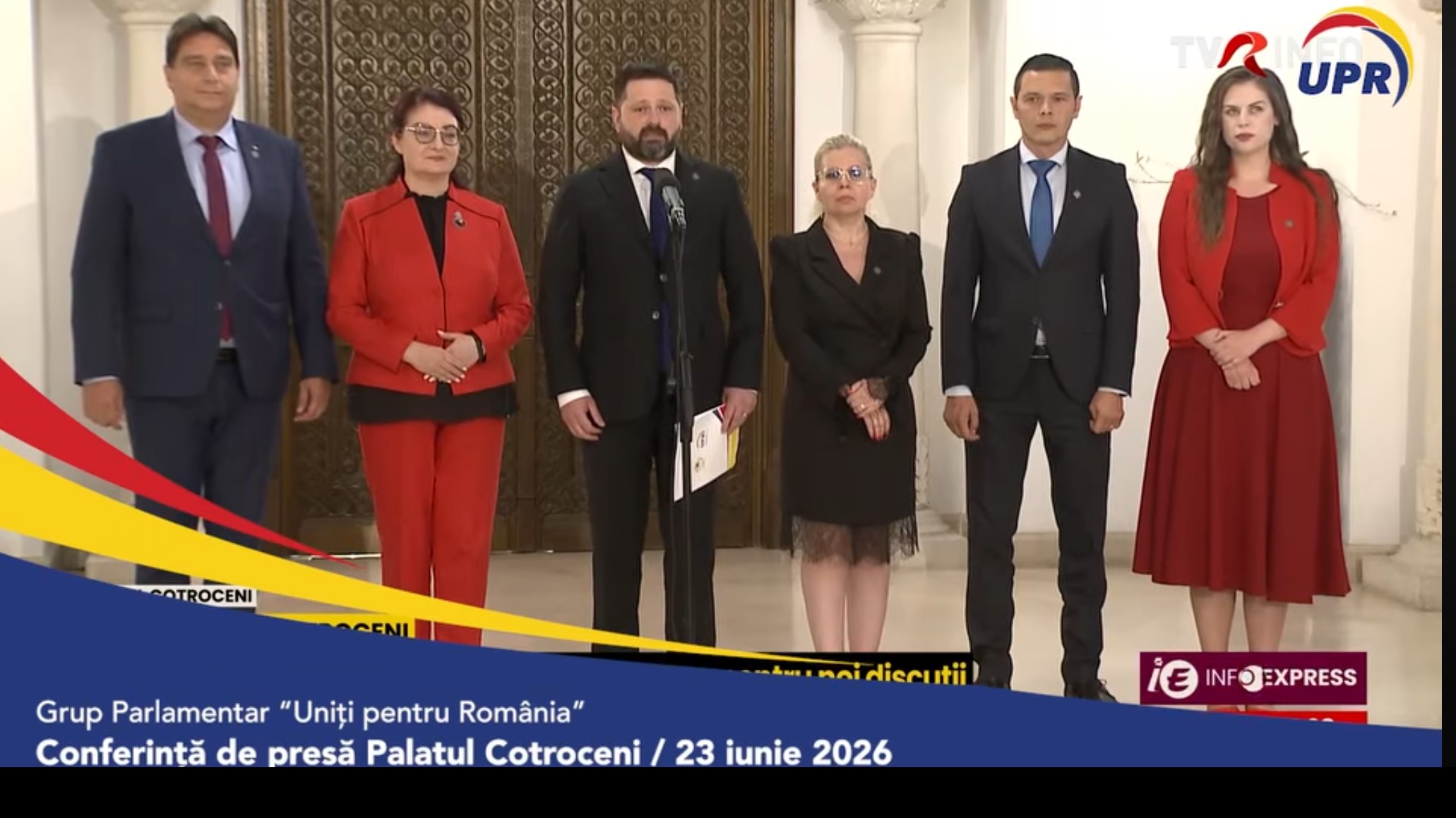 Conferință de presă a Grupului Parlamentar Uniți pentru România la Palatul Cotroceni