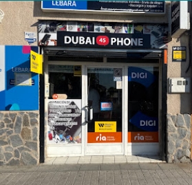 Fachada del local Dubai Phone en Mocejón, Toledo