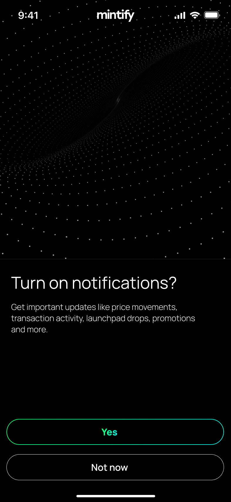 Notification permission splash screen