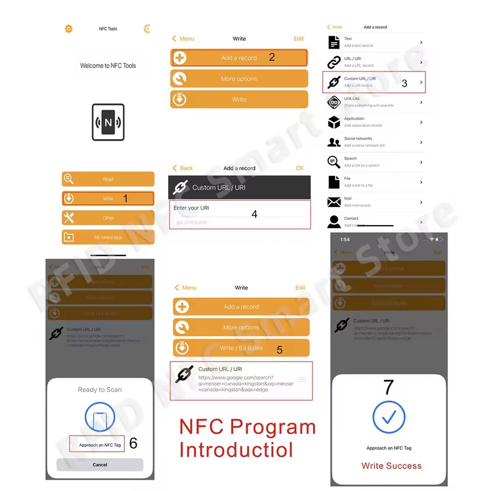 5pcs NFC Google Review Cards 6