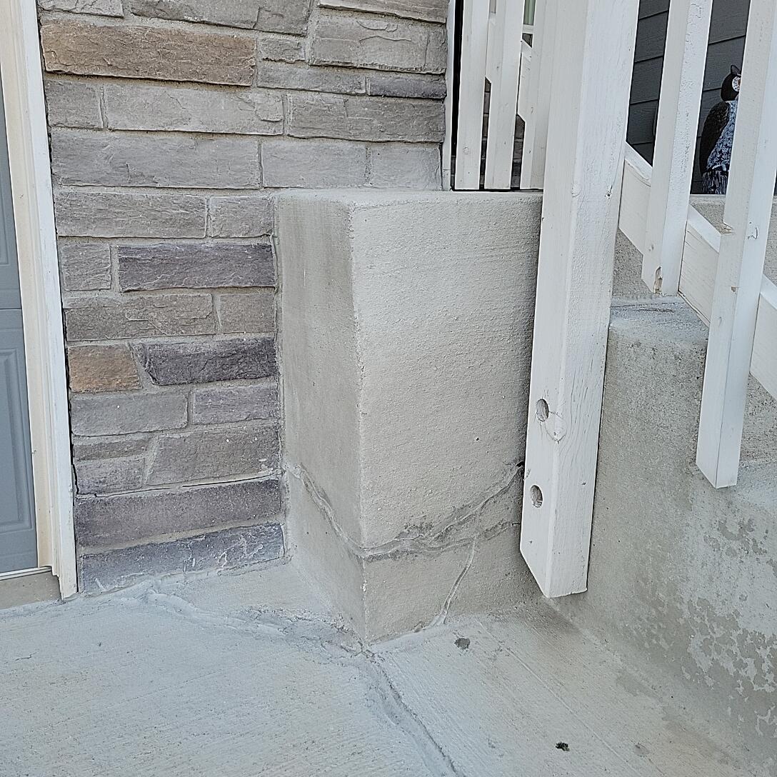 Front Stoop Crack Repair - After