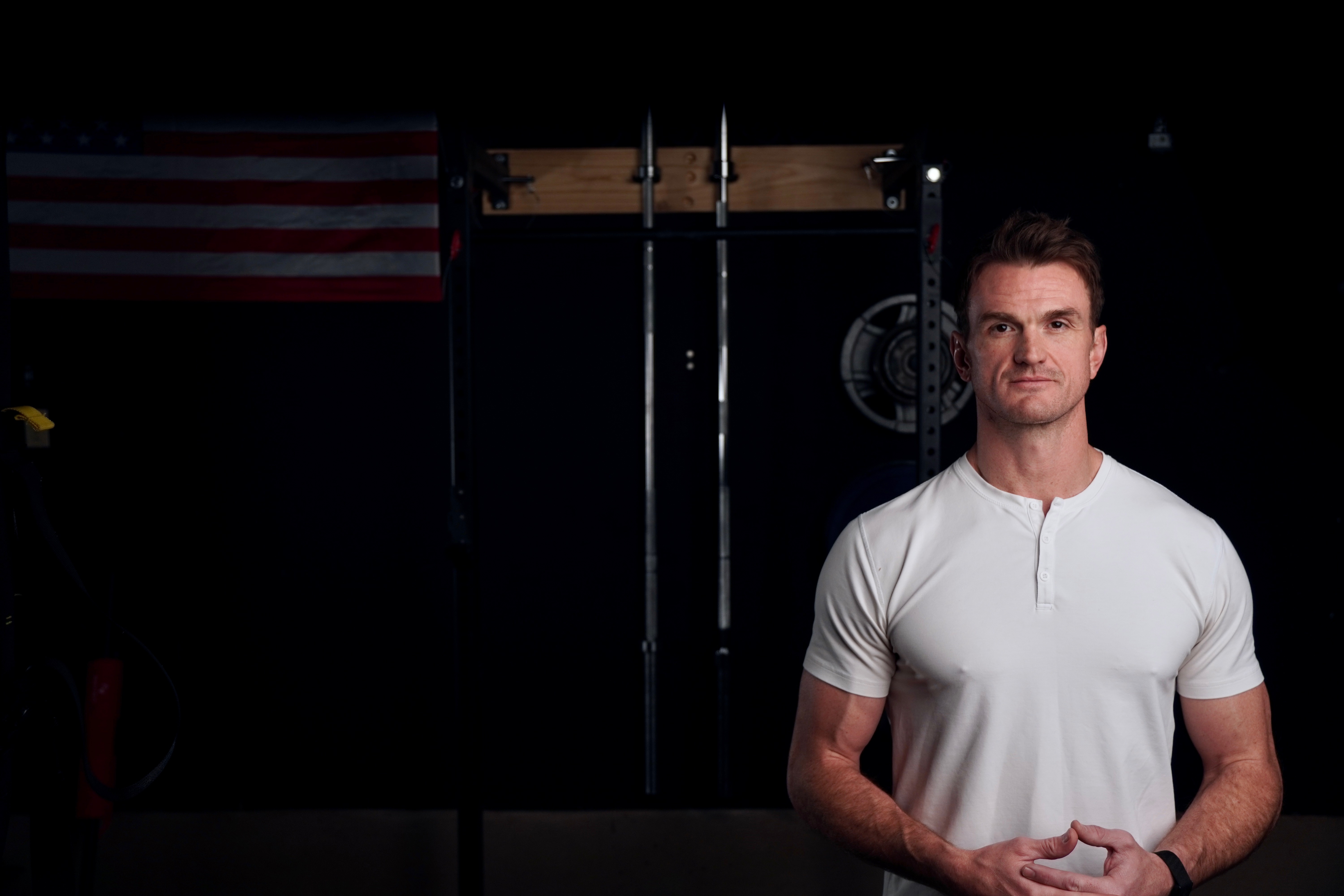 Shawn Vance, founder of Dad Unit, in a gym