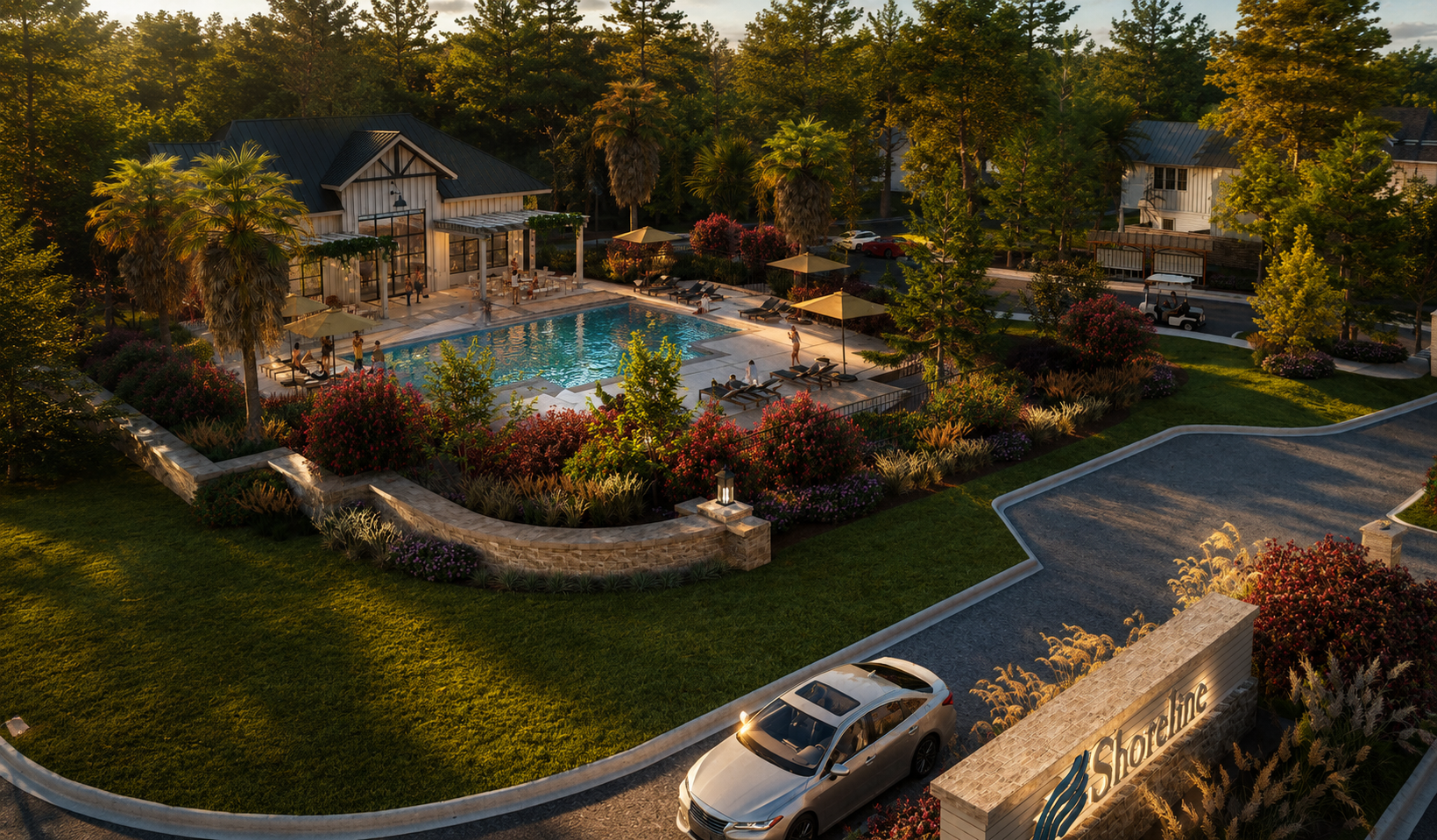 Resort-style amenity center