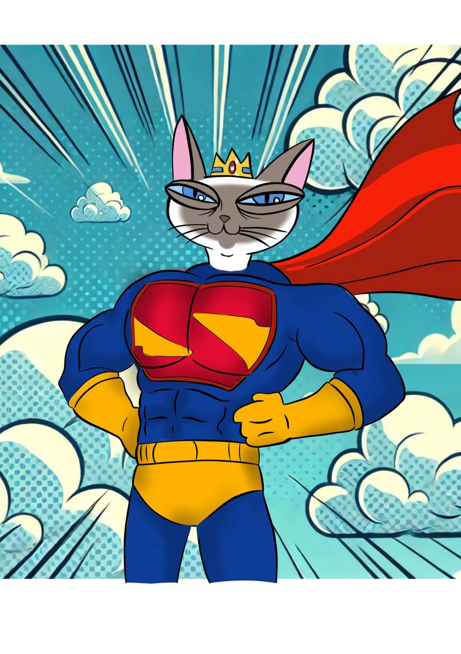 SiamTheCat Superhero