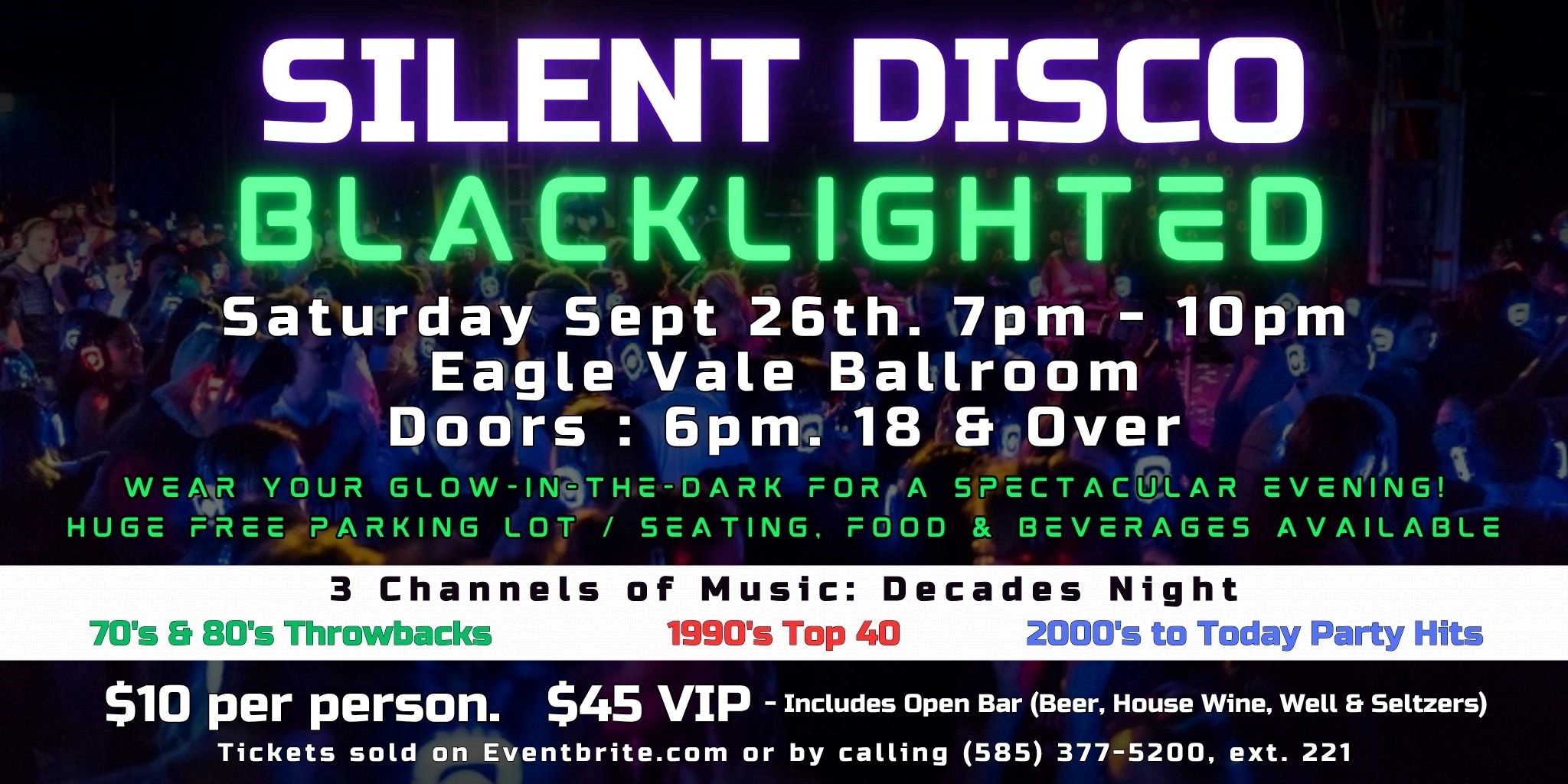 Silent Disco event flyer