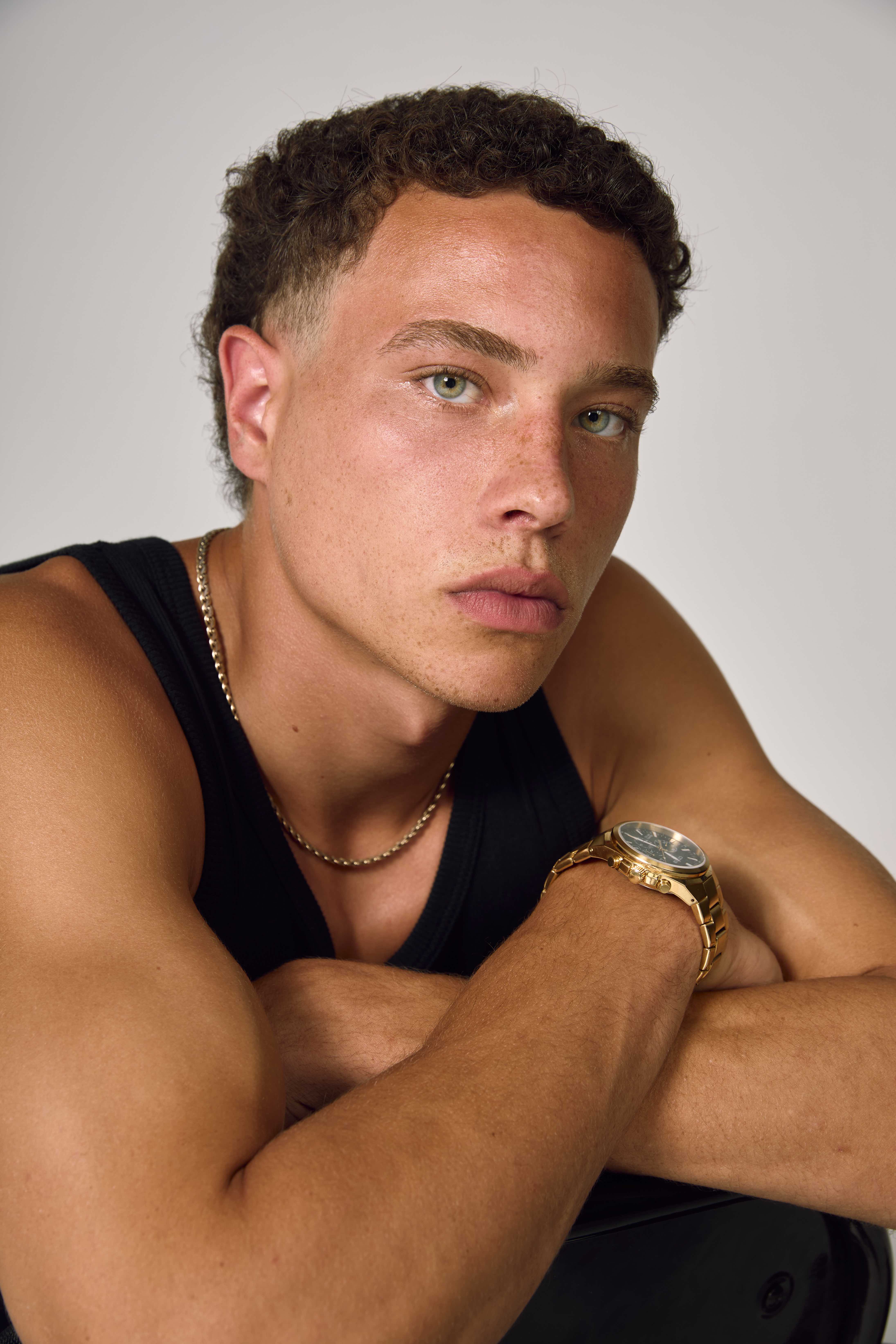 Skinny portrait with watch