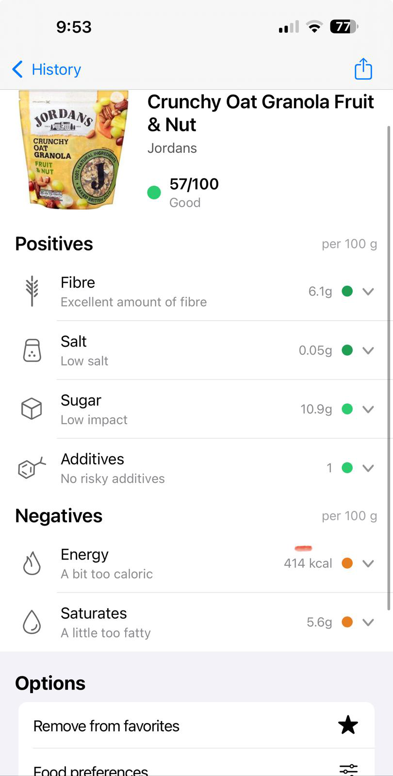 Jordan's Granola Analysis