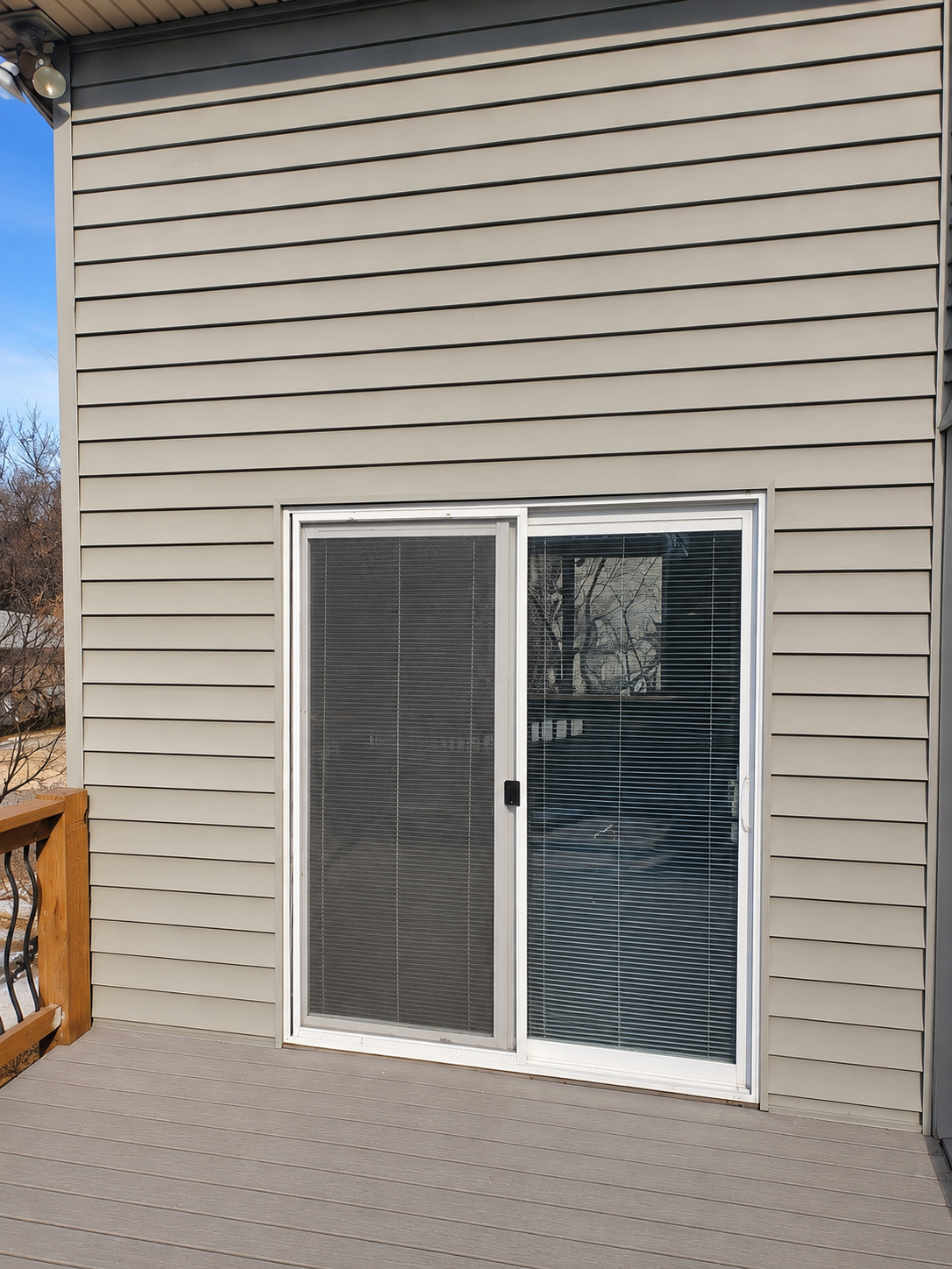 Doors installation on Omaha home by Royalty Roofing and Siding