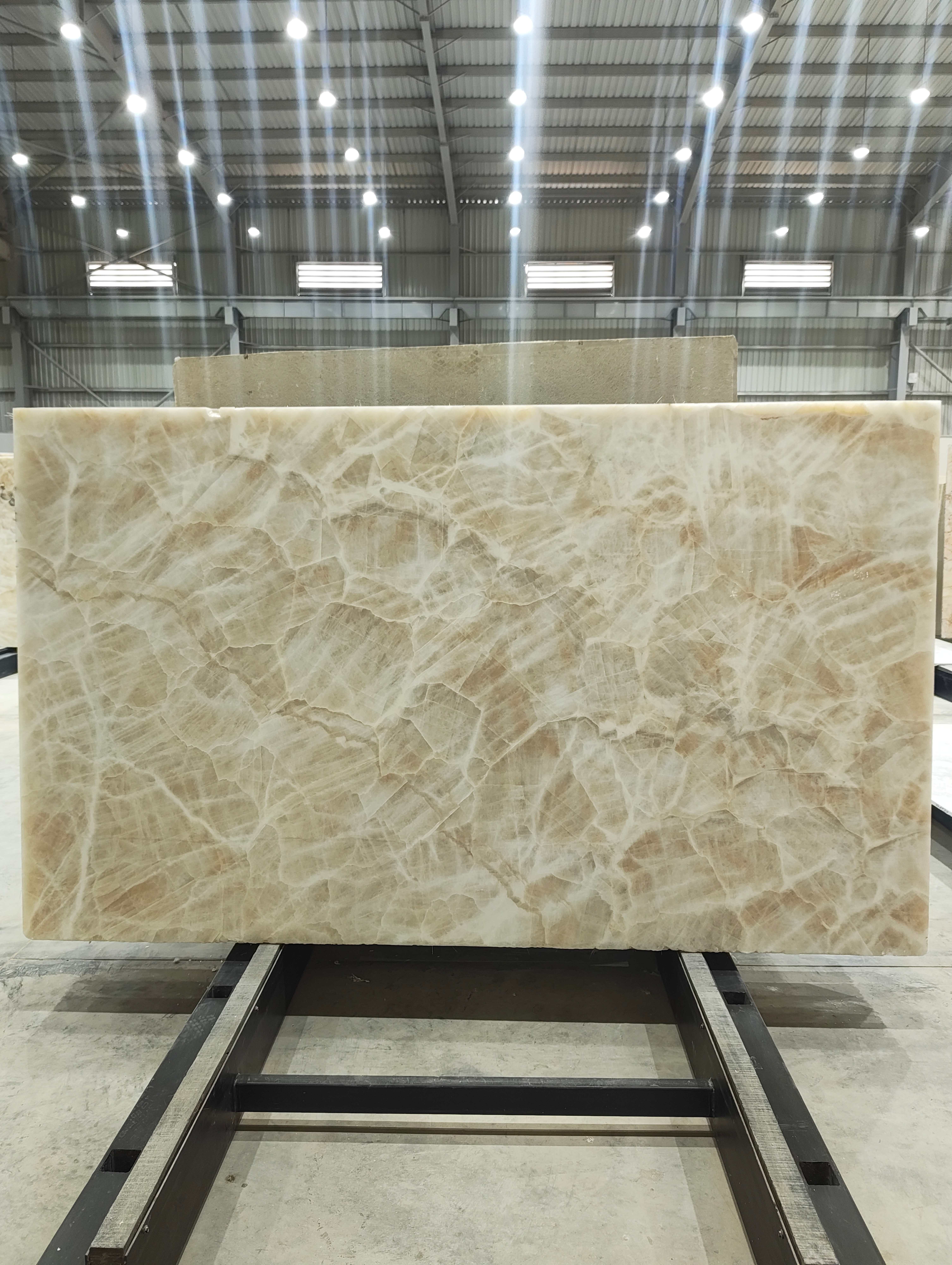 Smoky Wave Onyx full warehouse lot view