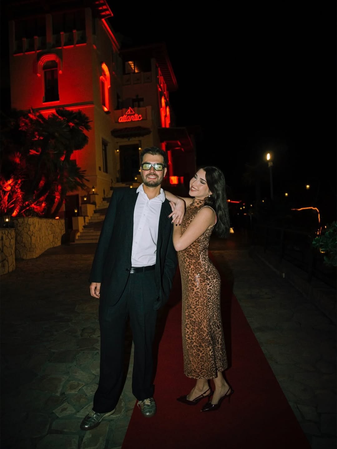 BENOW couple at red carpet event outside Atlantic hotel