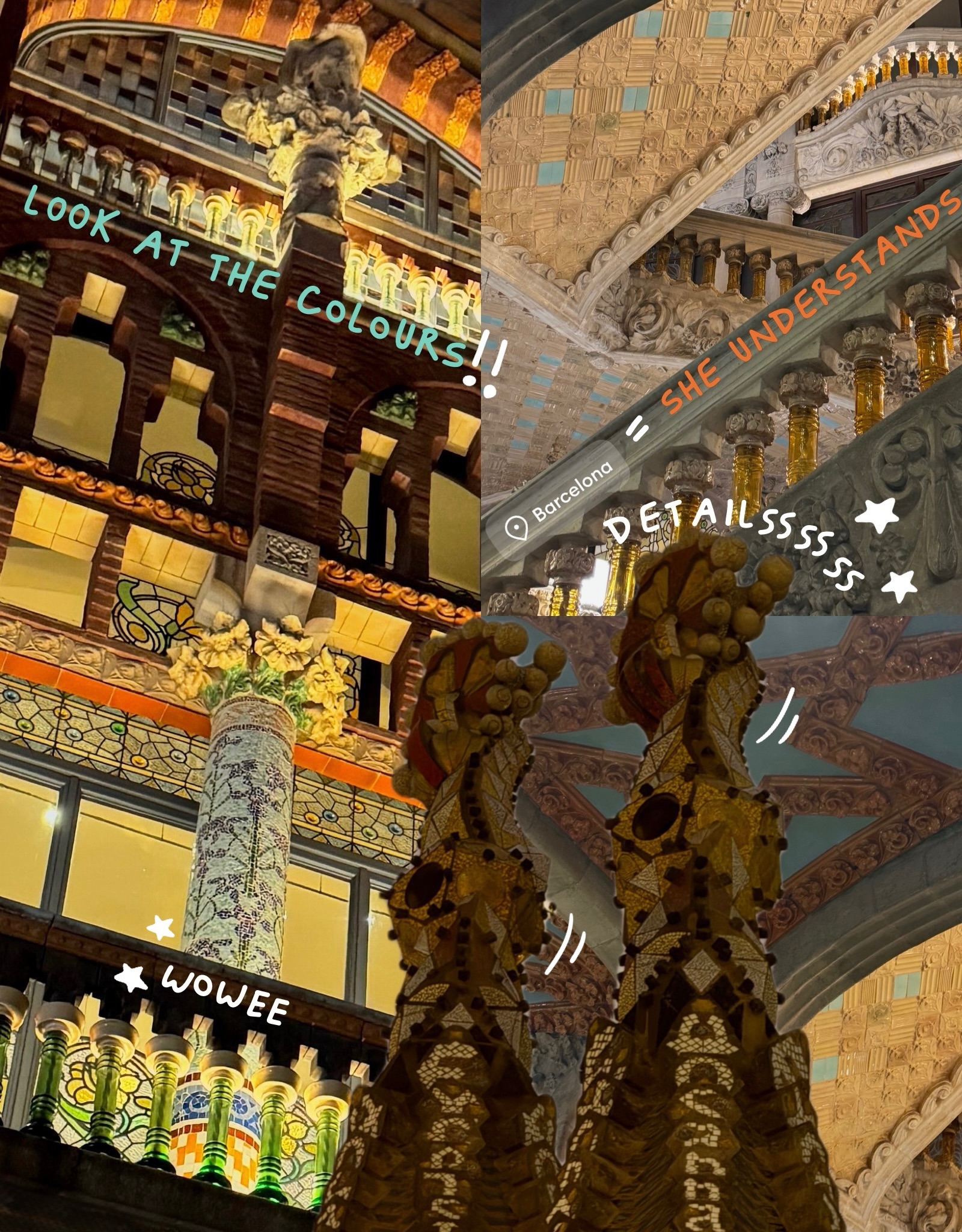 Palau de la Música Catalana interior details