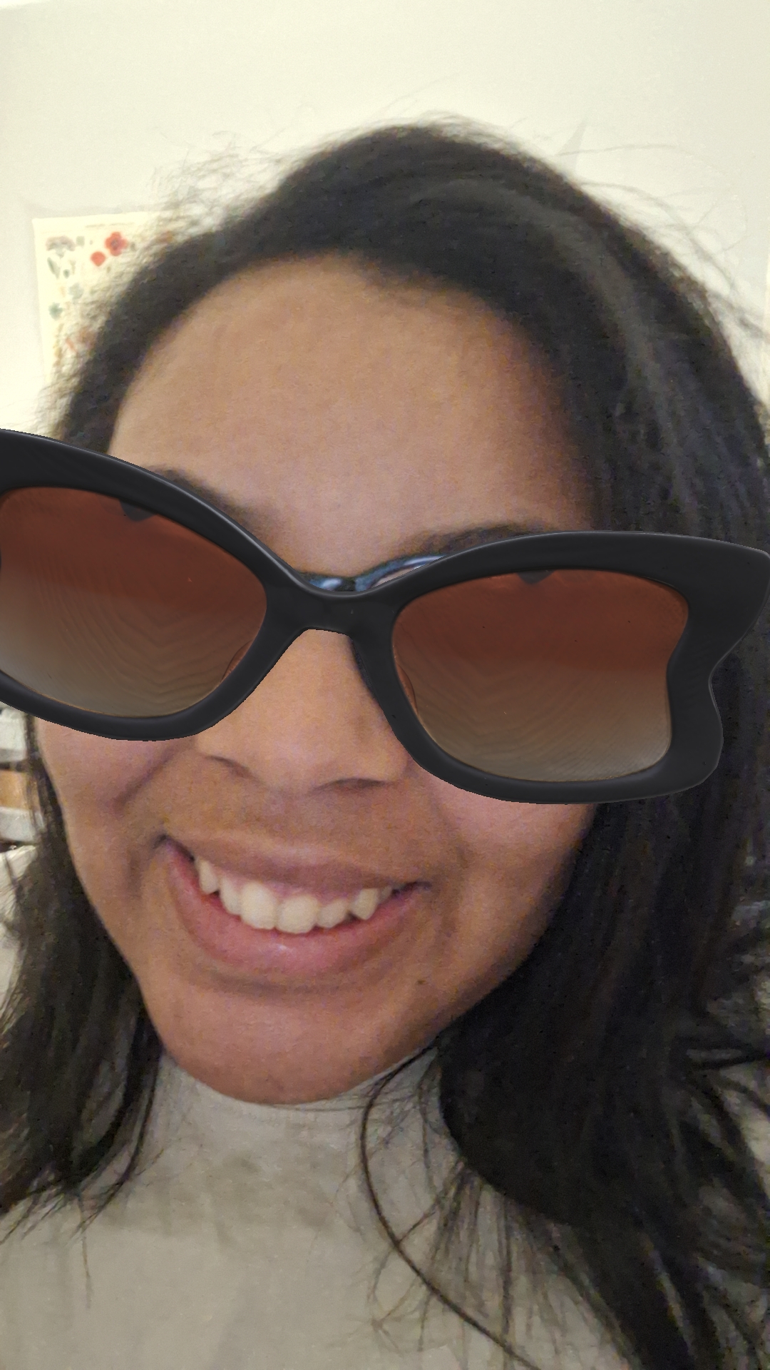 Faith wearing sunglasses