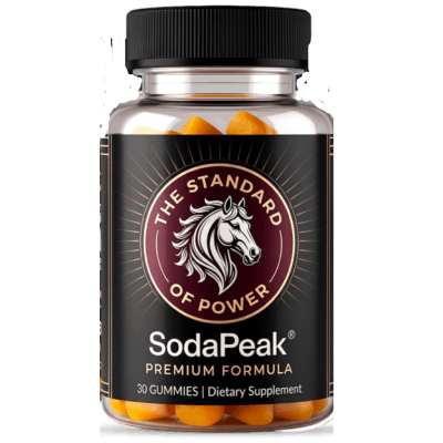 SodaPeak premium formula gummy supplement bottle