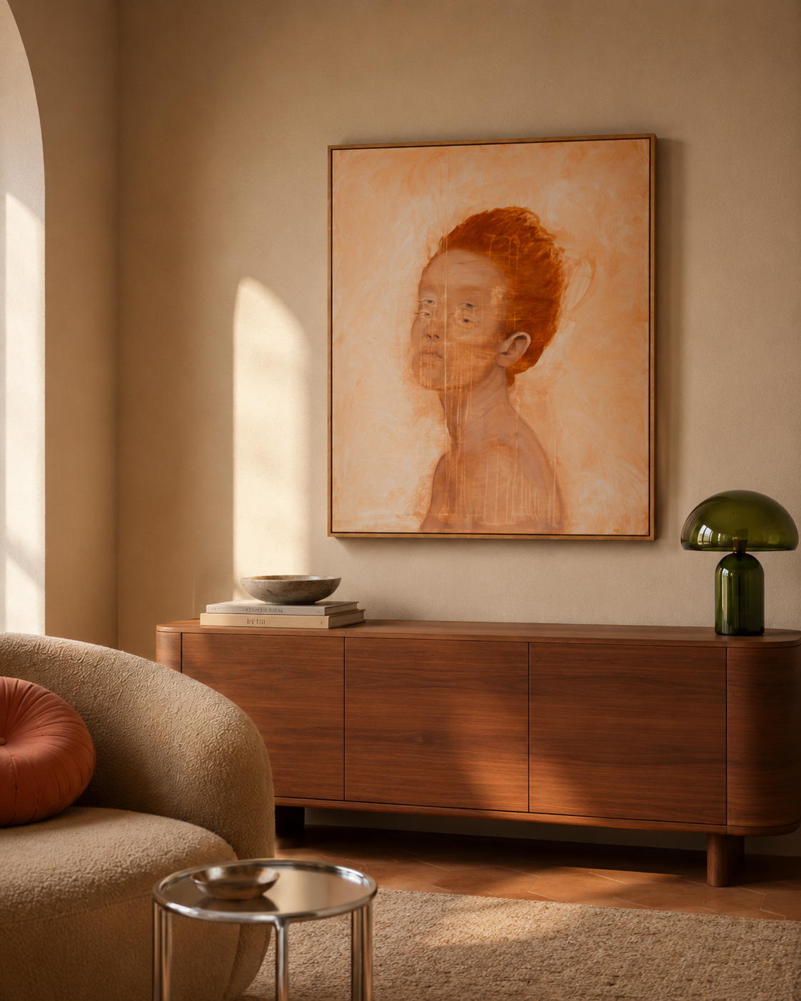 Soft Glitch displayed in a room