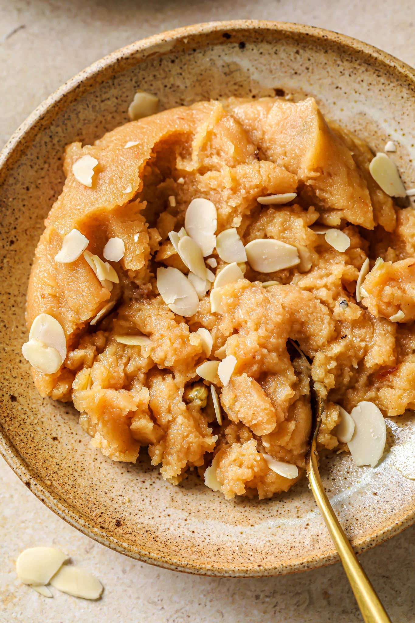 Traditional Suji Halwa dessert