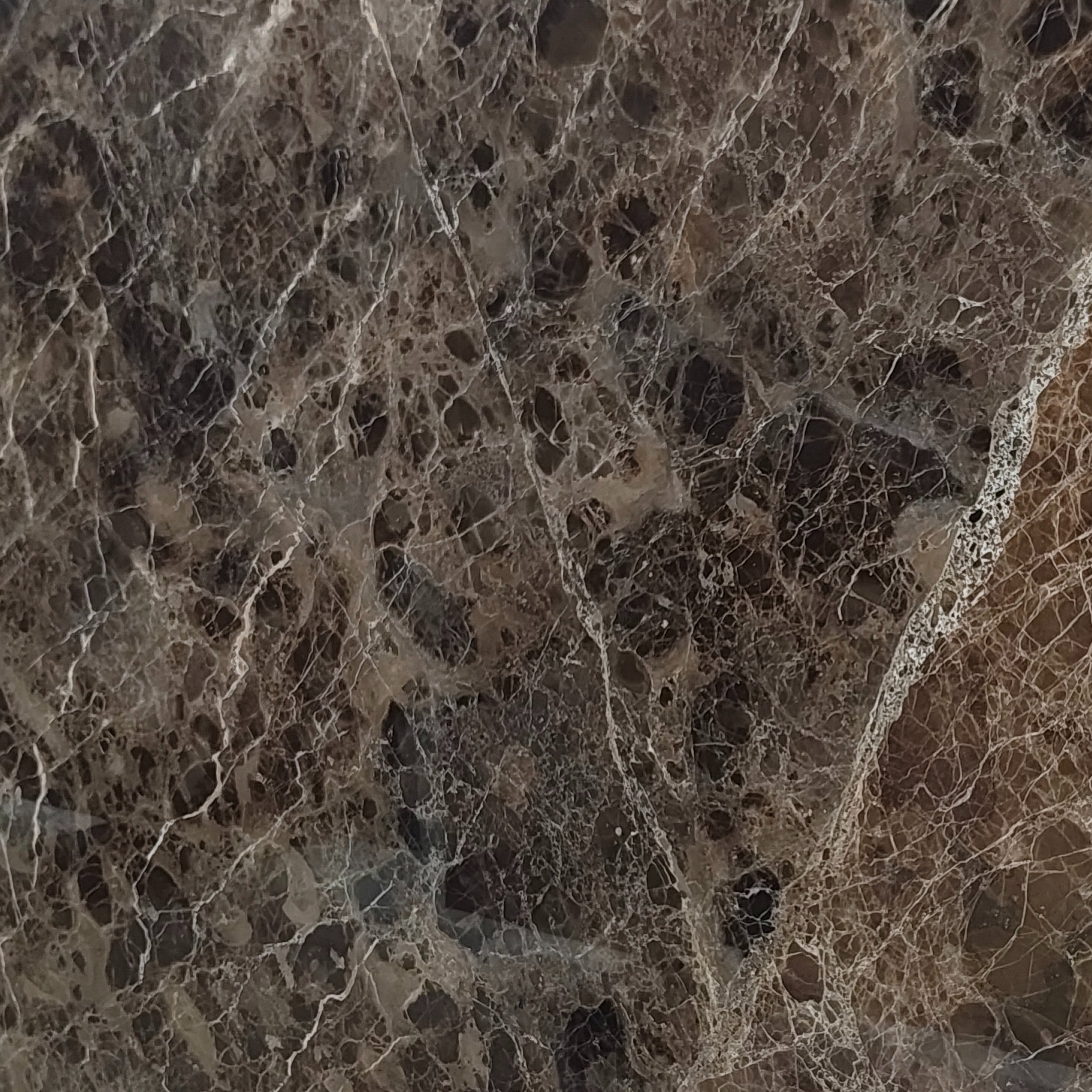 Spanish Dark Emperador brown marble slab