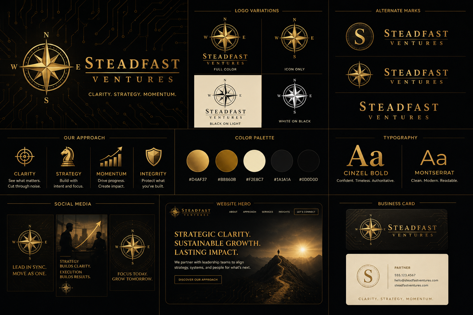 Steadfast Ventures brand visual system
