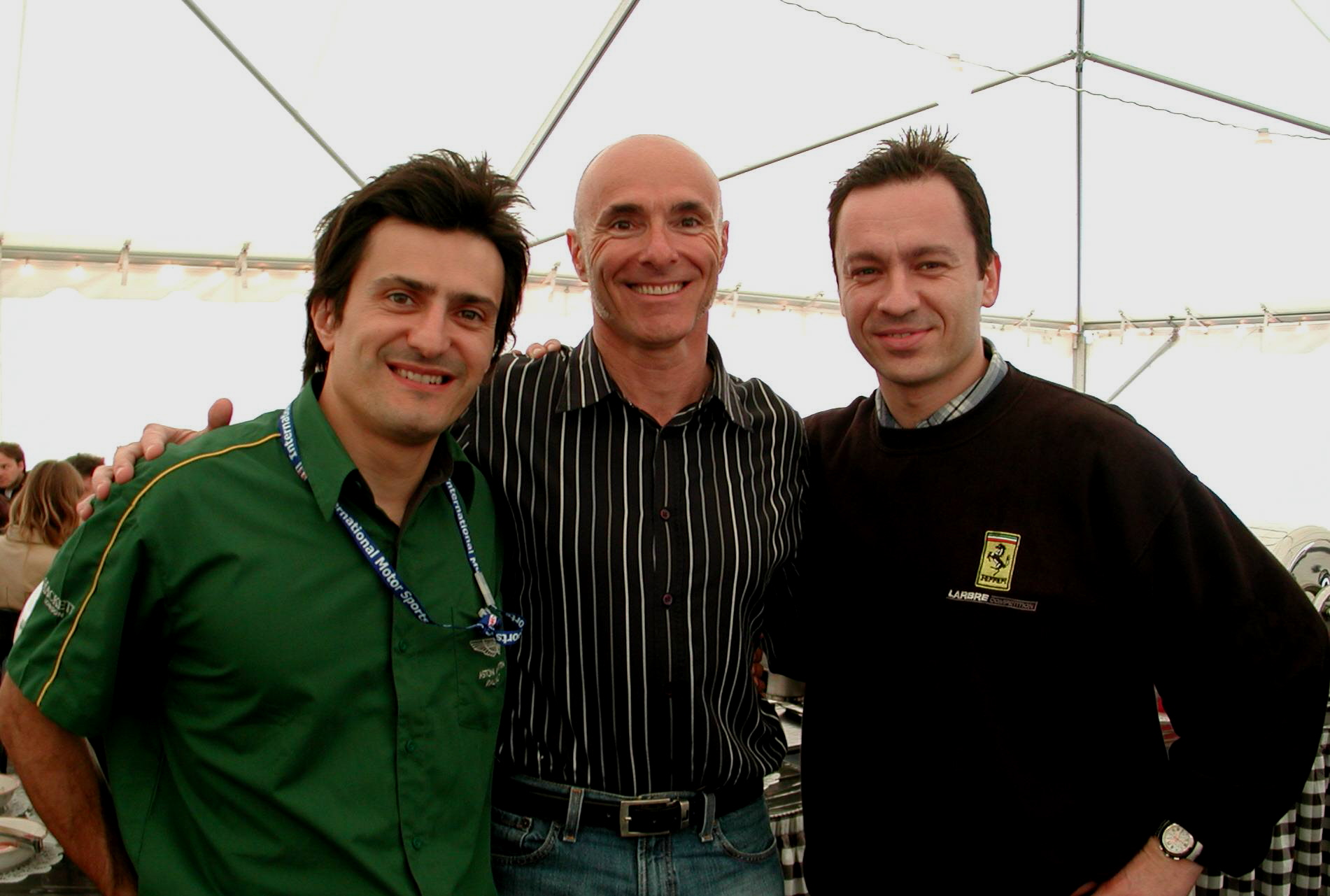 Stéphane Ortelli, Christian Boudon, and Christophe Bouchut at Sebring - both World Champions developed by Christian