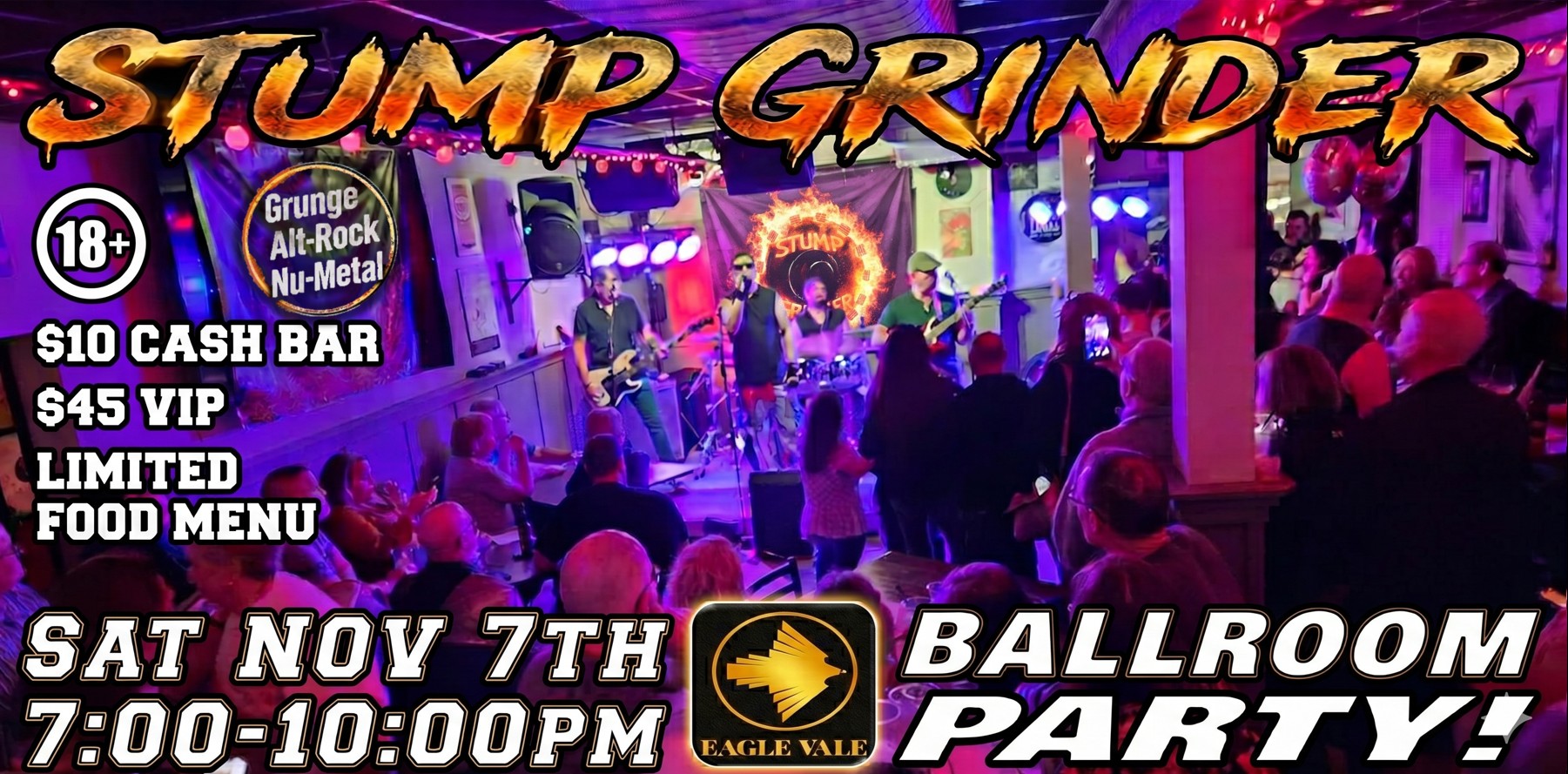 Stump Grinder event flyer