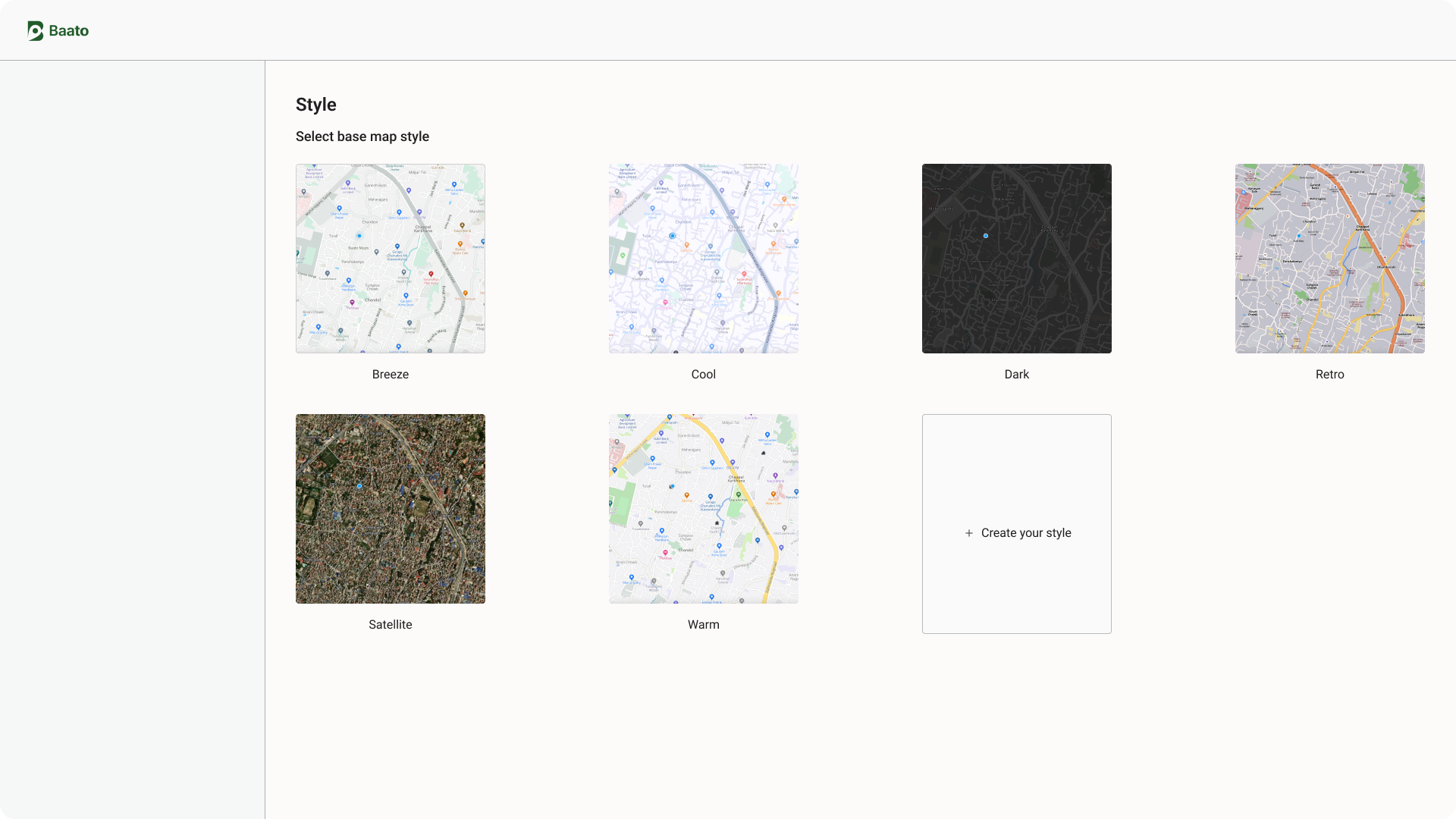 Baato Map Styler project preview