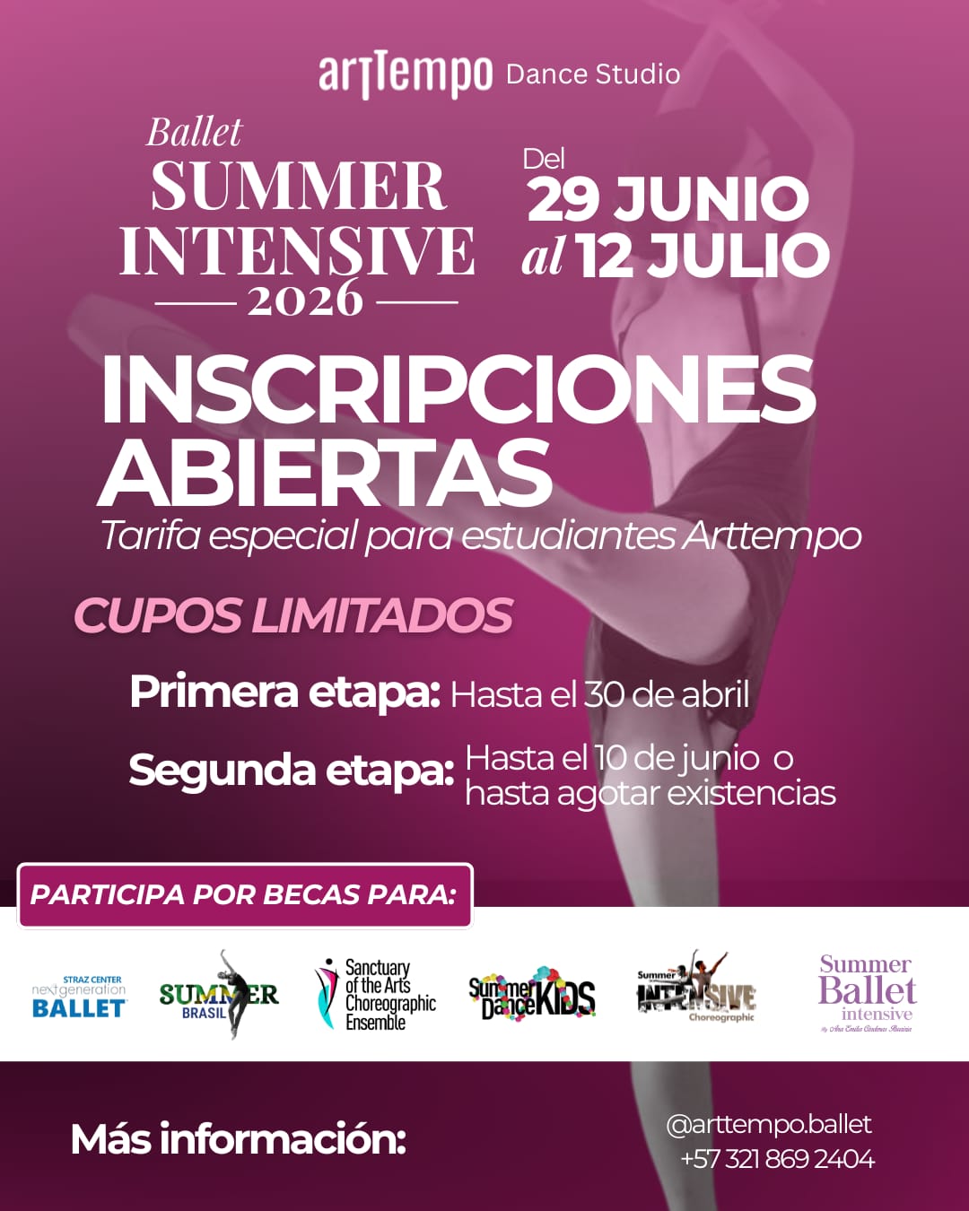 Arttempo Summer Intensive 2026