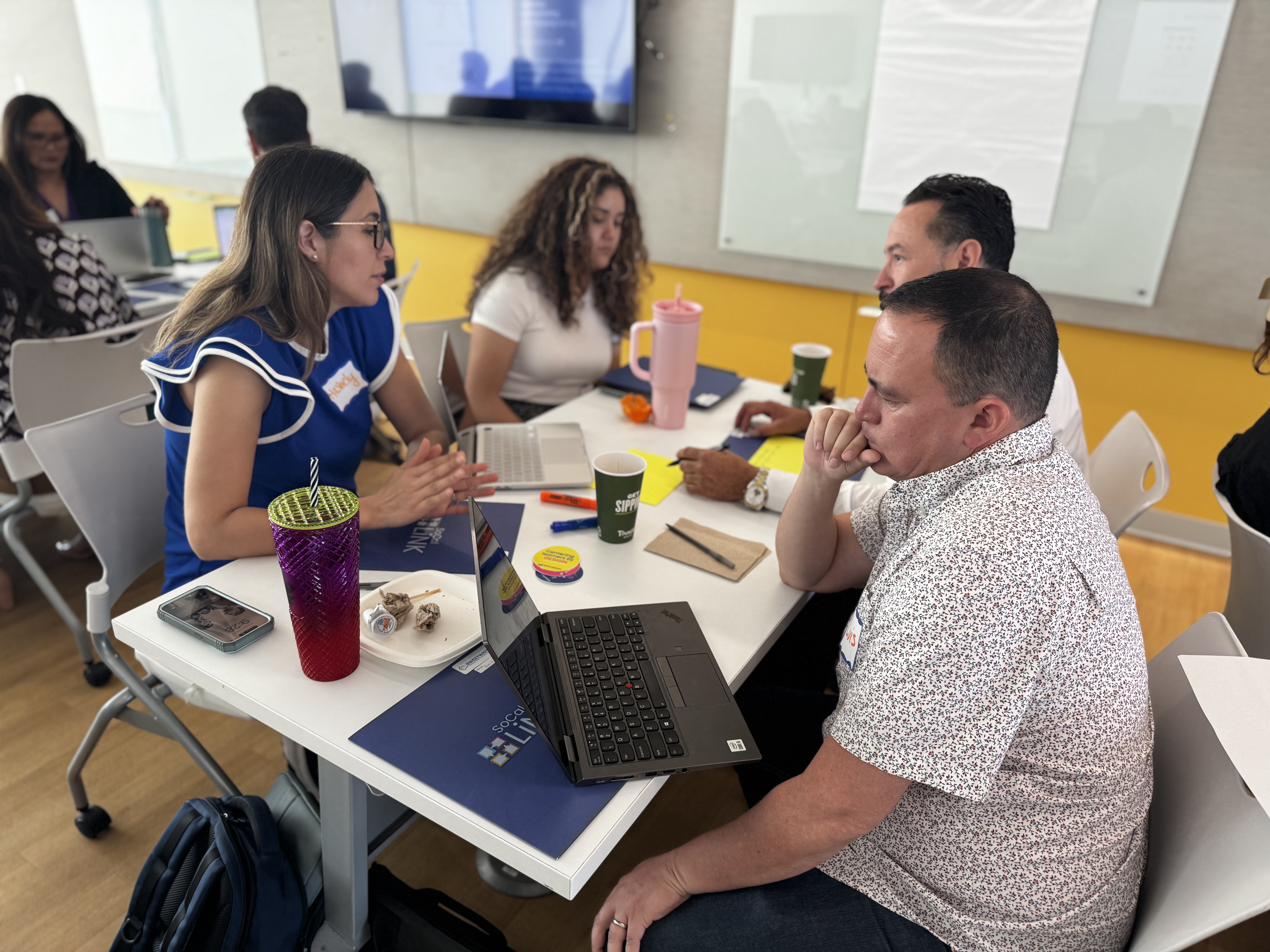 Sweetwater educators in discussion during a SoCal LiNK session