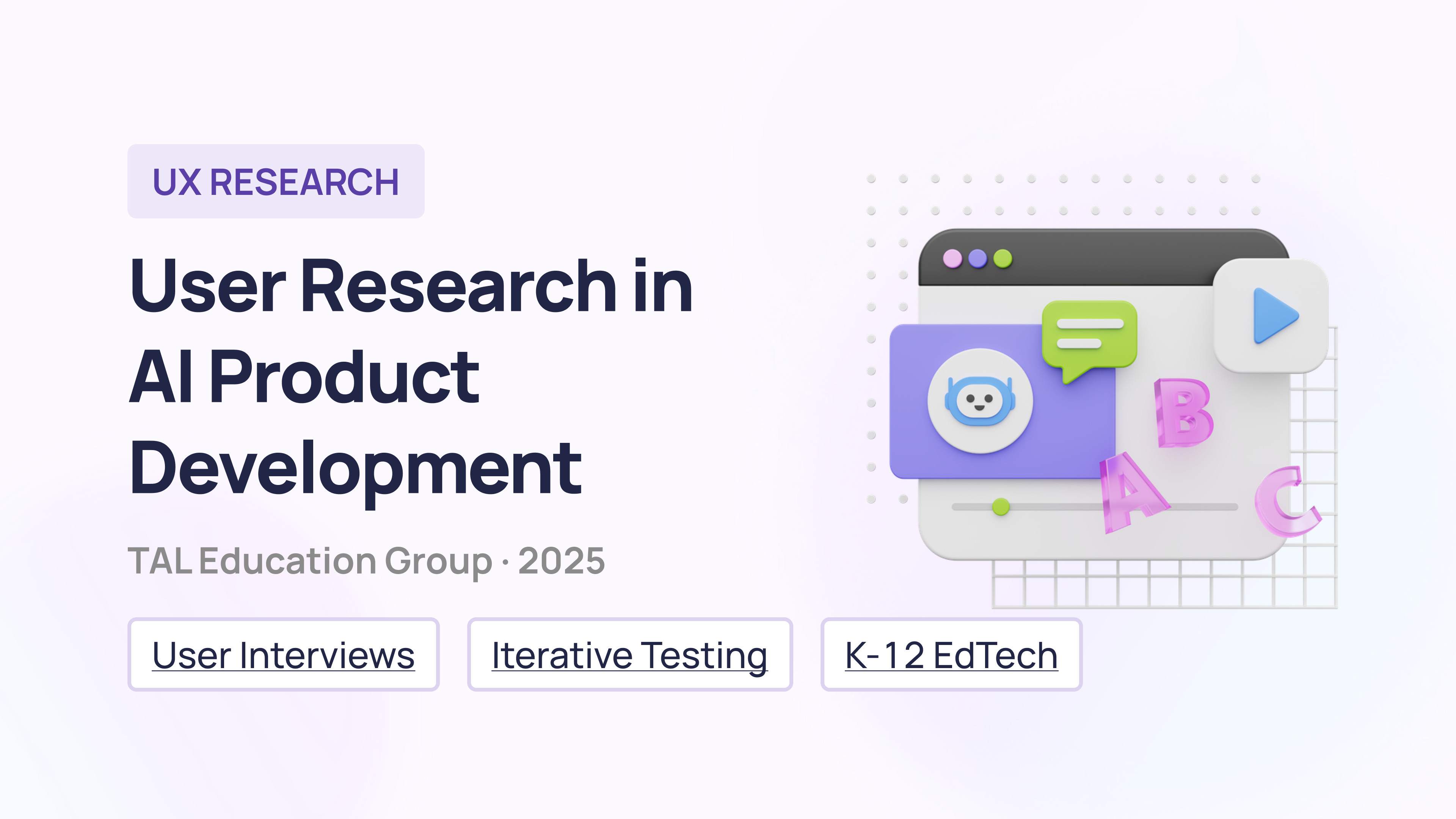 User Research in AI Product Development - TAL Education Group