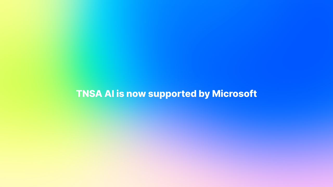 TNSA AI Supported by Microsoft