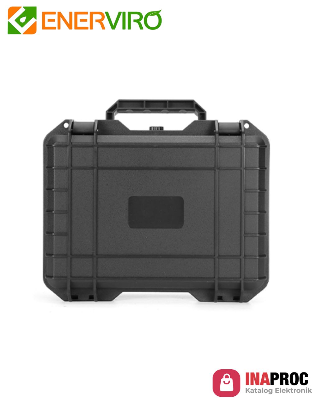 Tactical case kecil hitam tertutup tampak depan