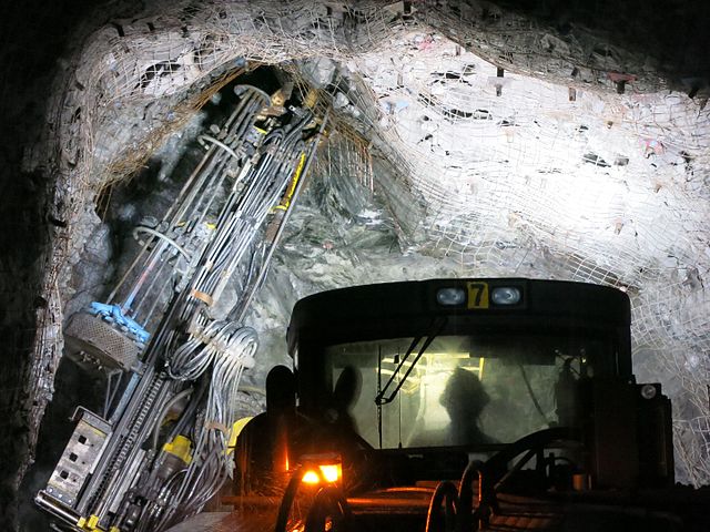 Modern underground gold mine