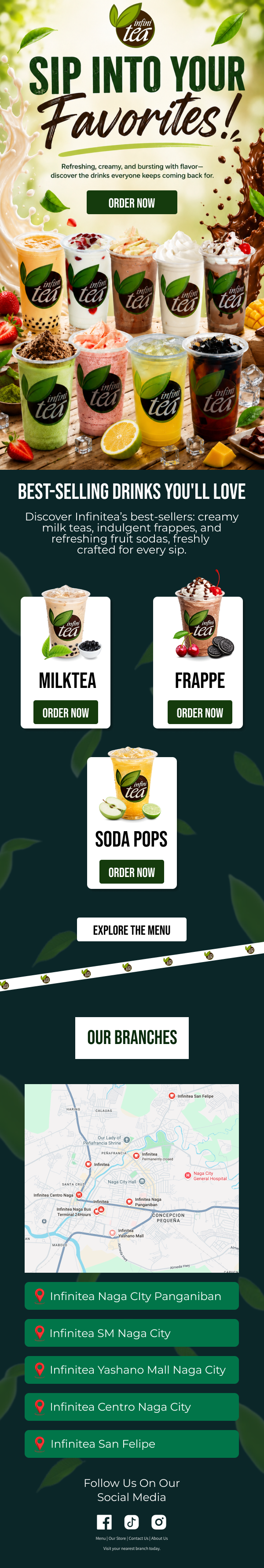 Infinitea - Beverage Menu