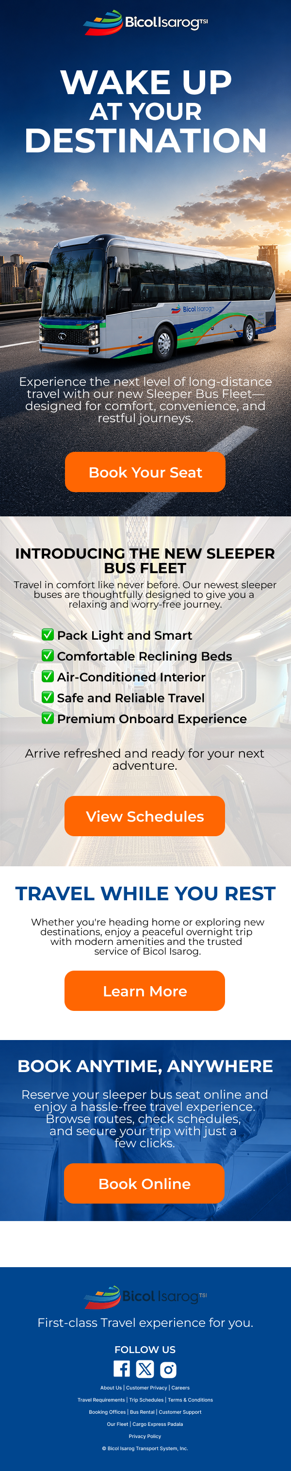 Bicol Isarog - Sleeper Bus Fleet