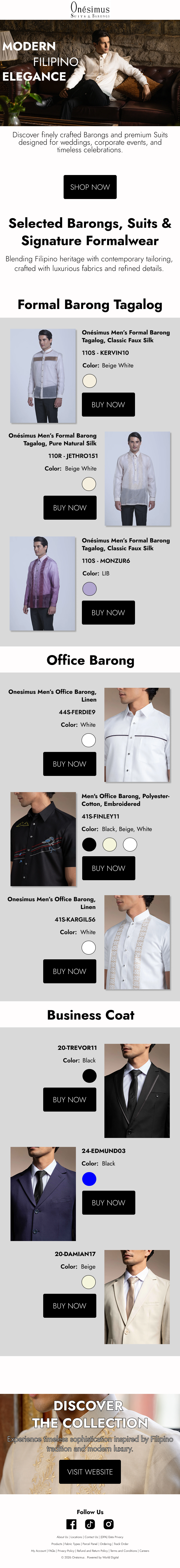 Oneismos - Formal Wear