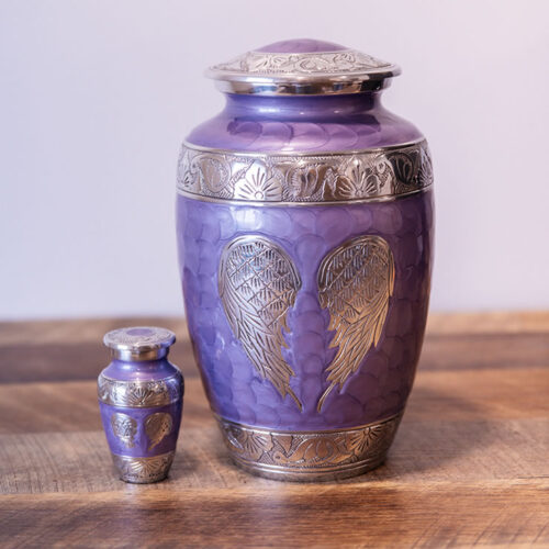 The Angel Wings — Lavender, engraved wings